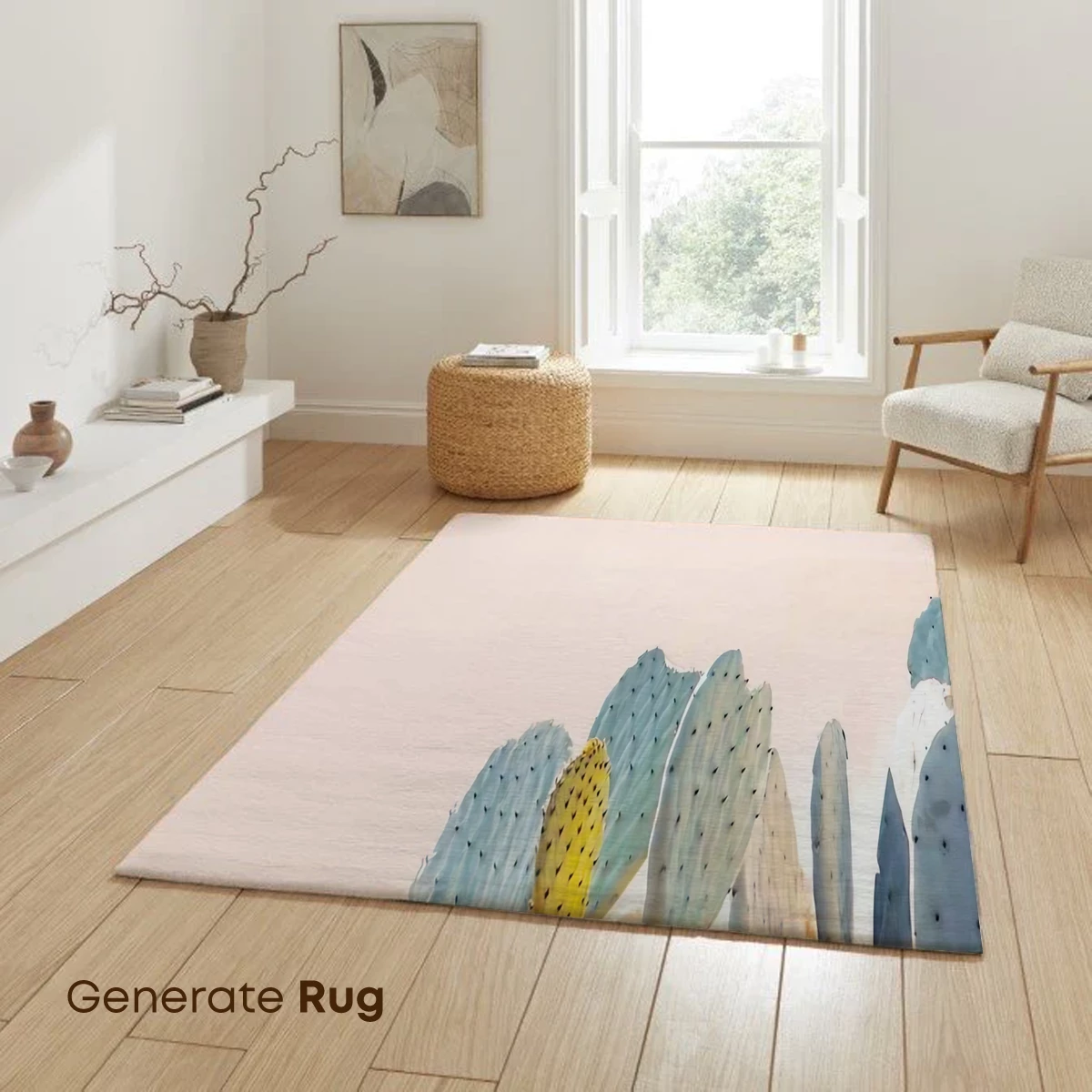 Desert Elegance: Prickly Pear in Pastel Hue - Image 6