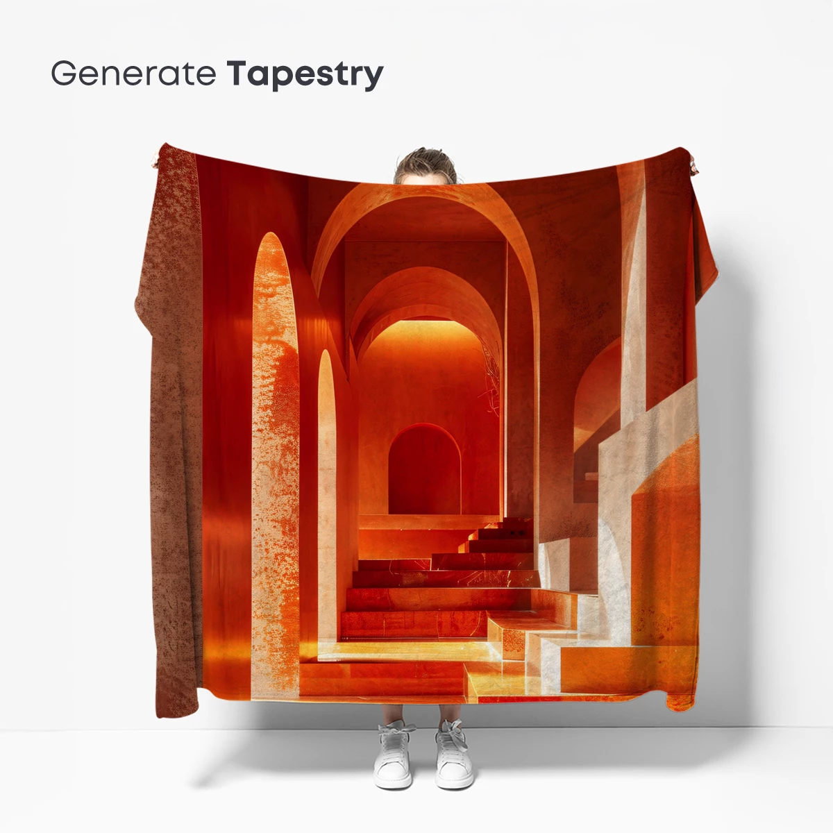 Crimson Archways: A Luminous Odyssey - Image 5