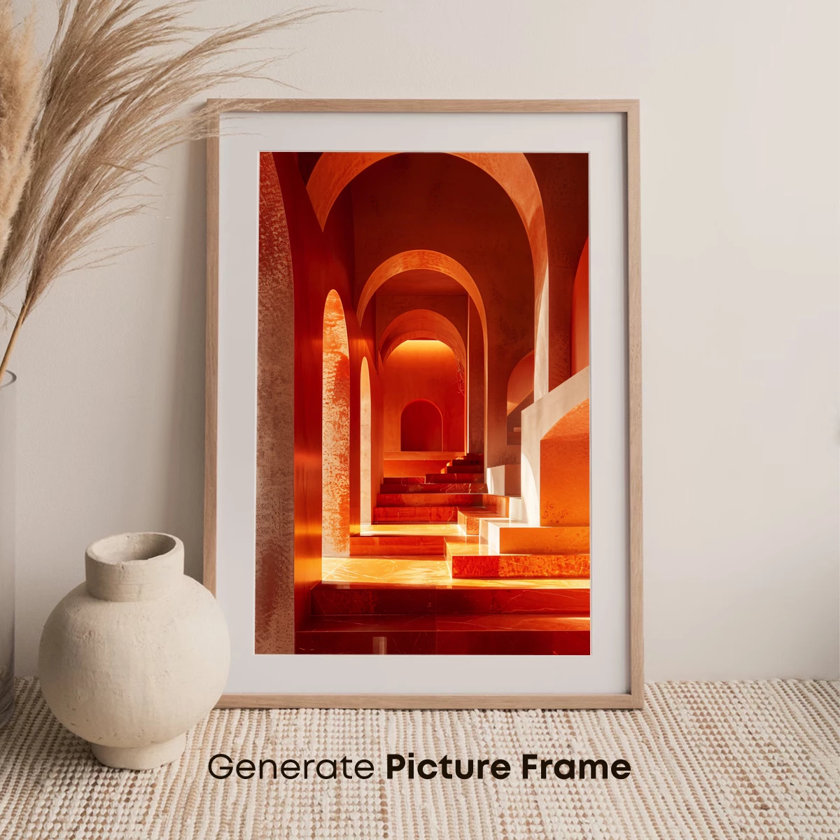 Crimson Archways: A Luminous Odyssey - Image 7