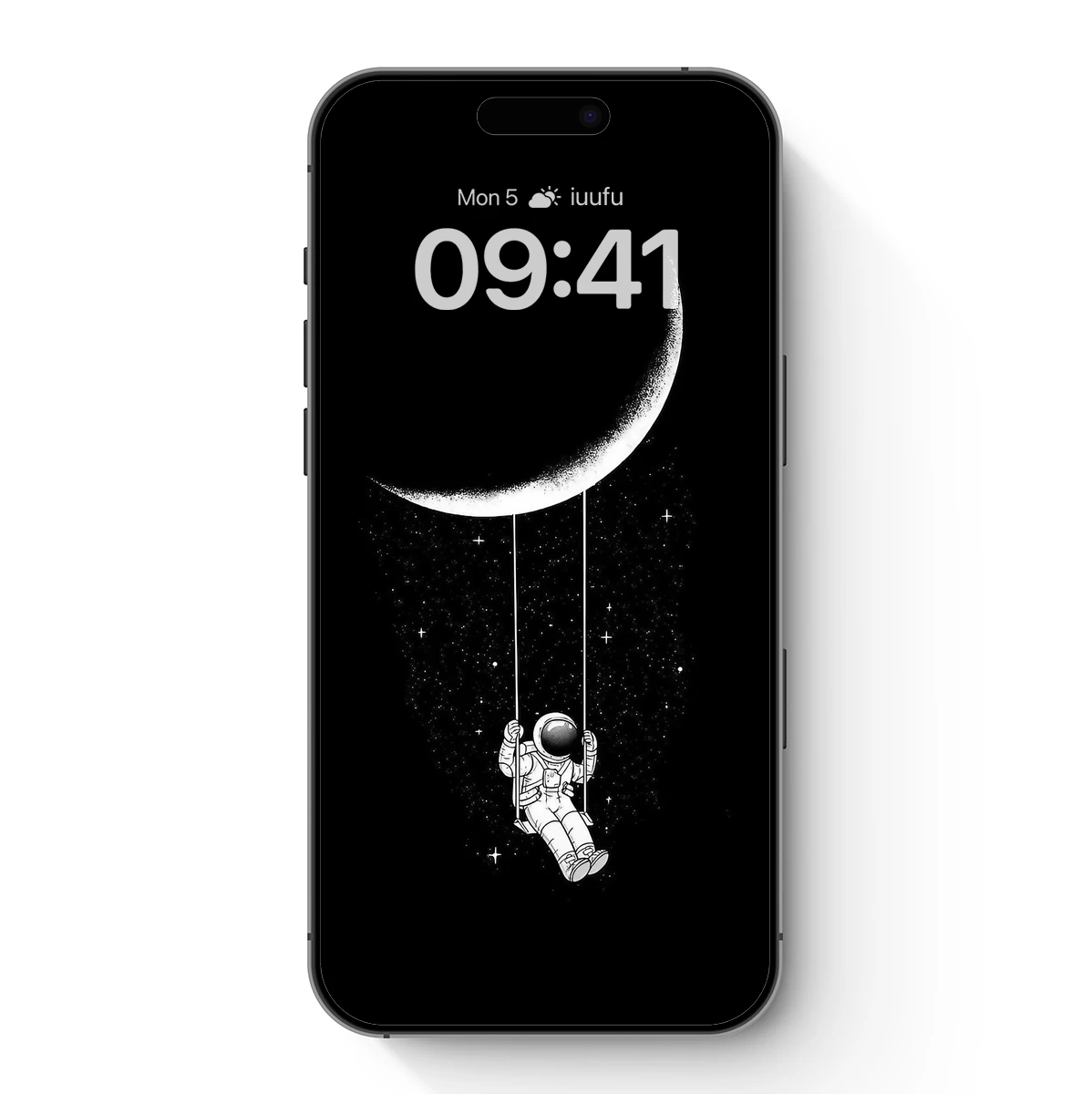 Astronaut Swings on Moon: Cosmic Dreamscape