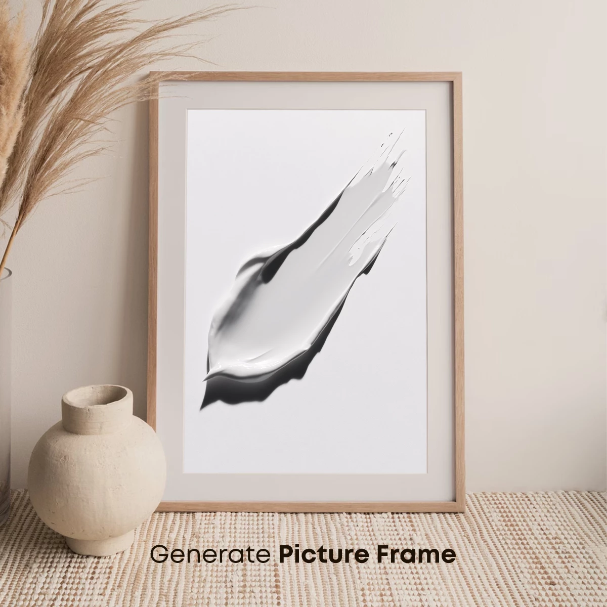 Elegant Swipe: Abstract Monochrome Flow - Image 7
