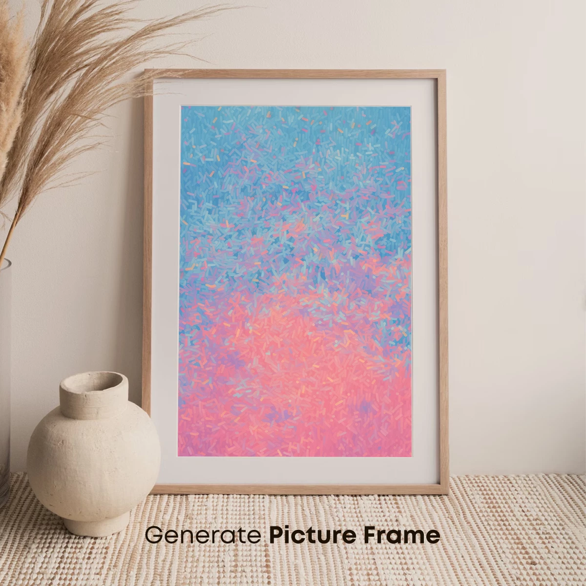 Abstract Gradient Symphony: Pixelated Dawn - Image 7