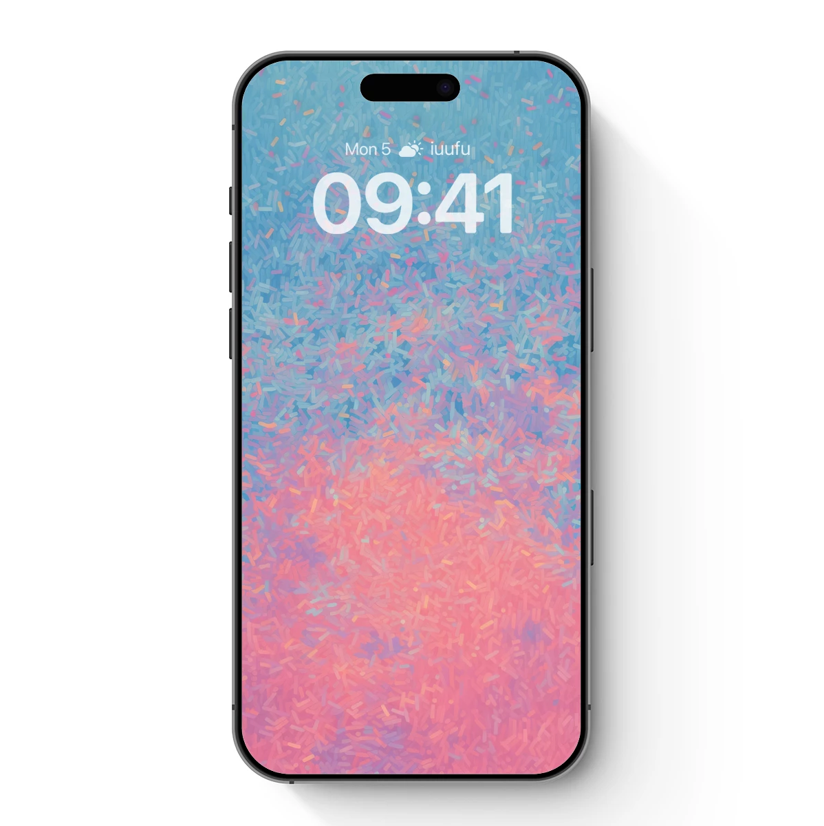 Abstract Gradient Symphony: Pixelated Dawn