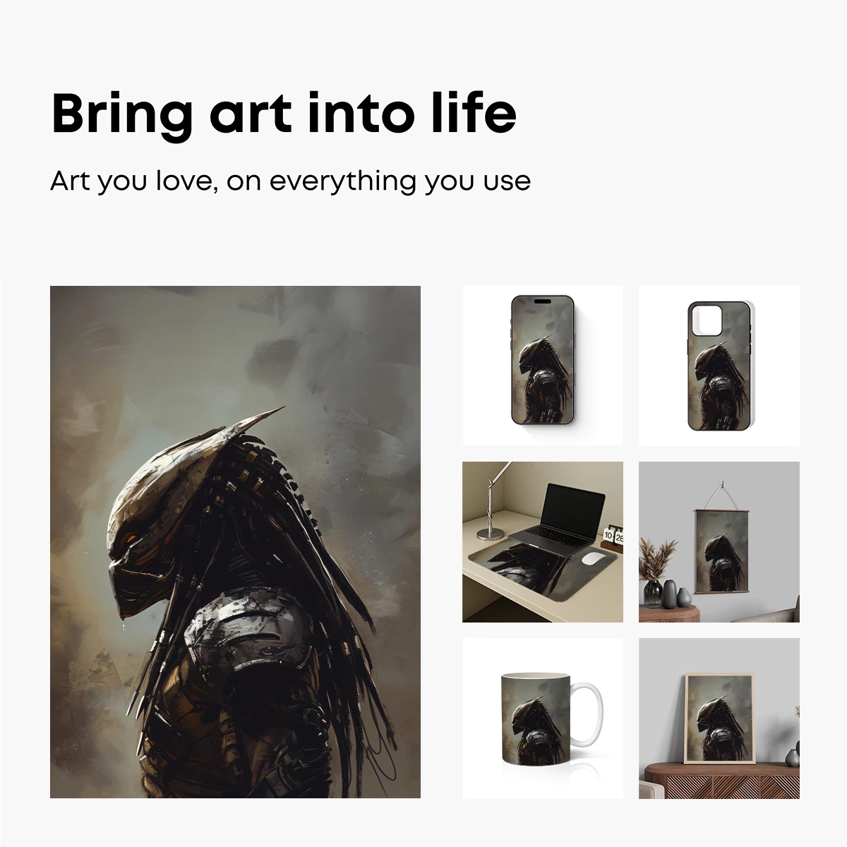 Alien Warrior: Futuristic Predator Art - Image 2