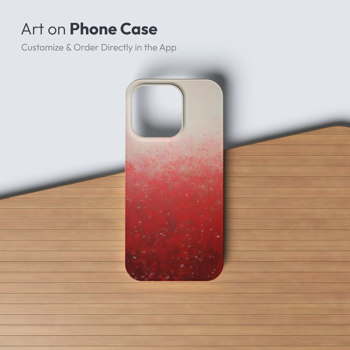 Crimson Whisper: A Field of Ethereal Red Blooms - Image 3