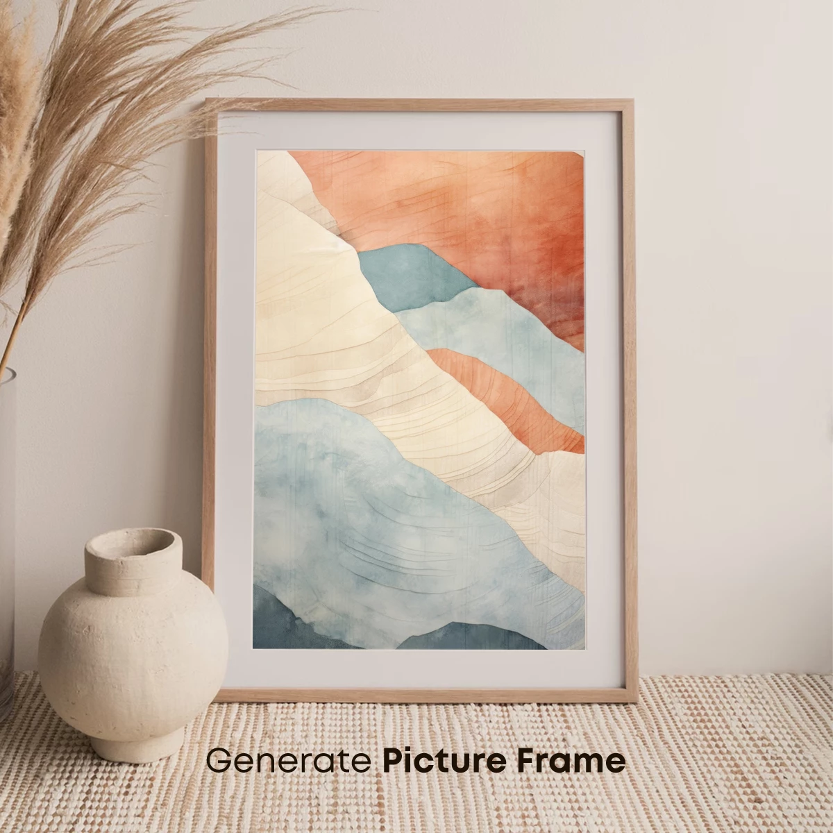 Abstract Terrain Odyssey: Earthy Layers Flowing - Image 7