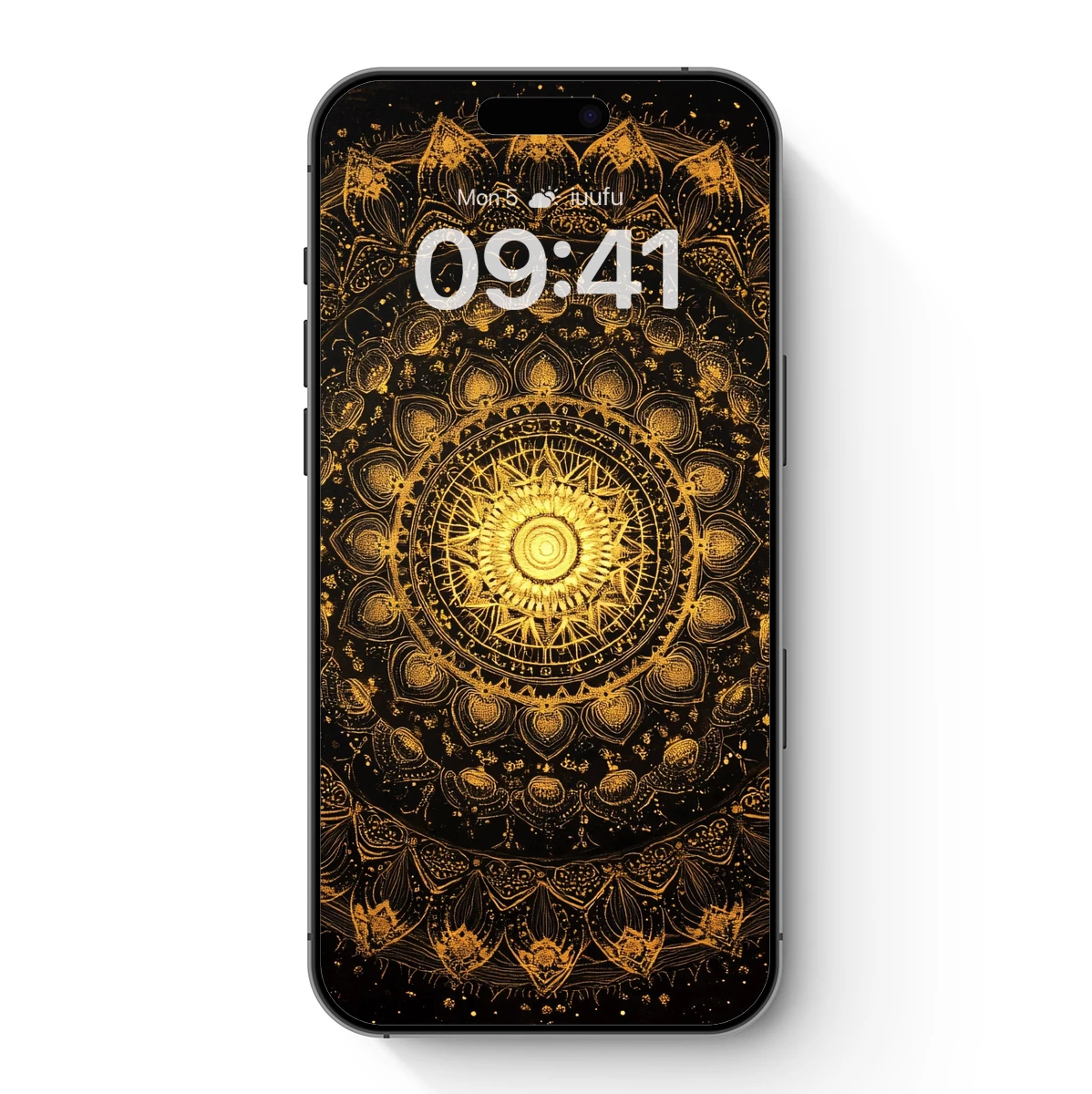 Golden Mandala Radiance: Celestial Harmony in Symmetry