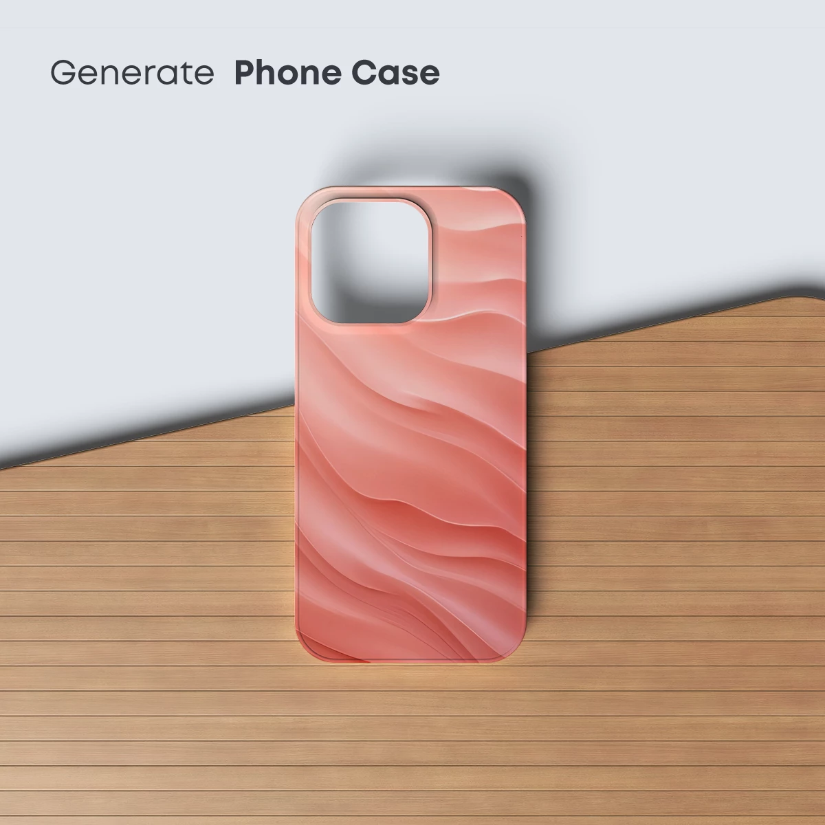Coral Silk Waves: A Fluid Elegance - Image 3