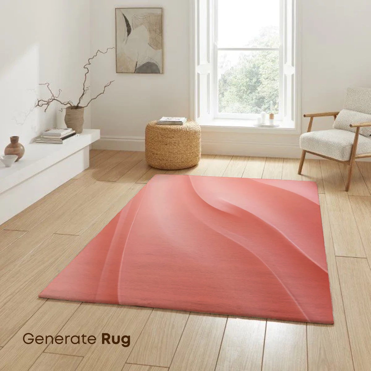 Coral Silk Waves: A Fluid Elegance - Image 6