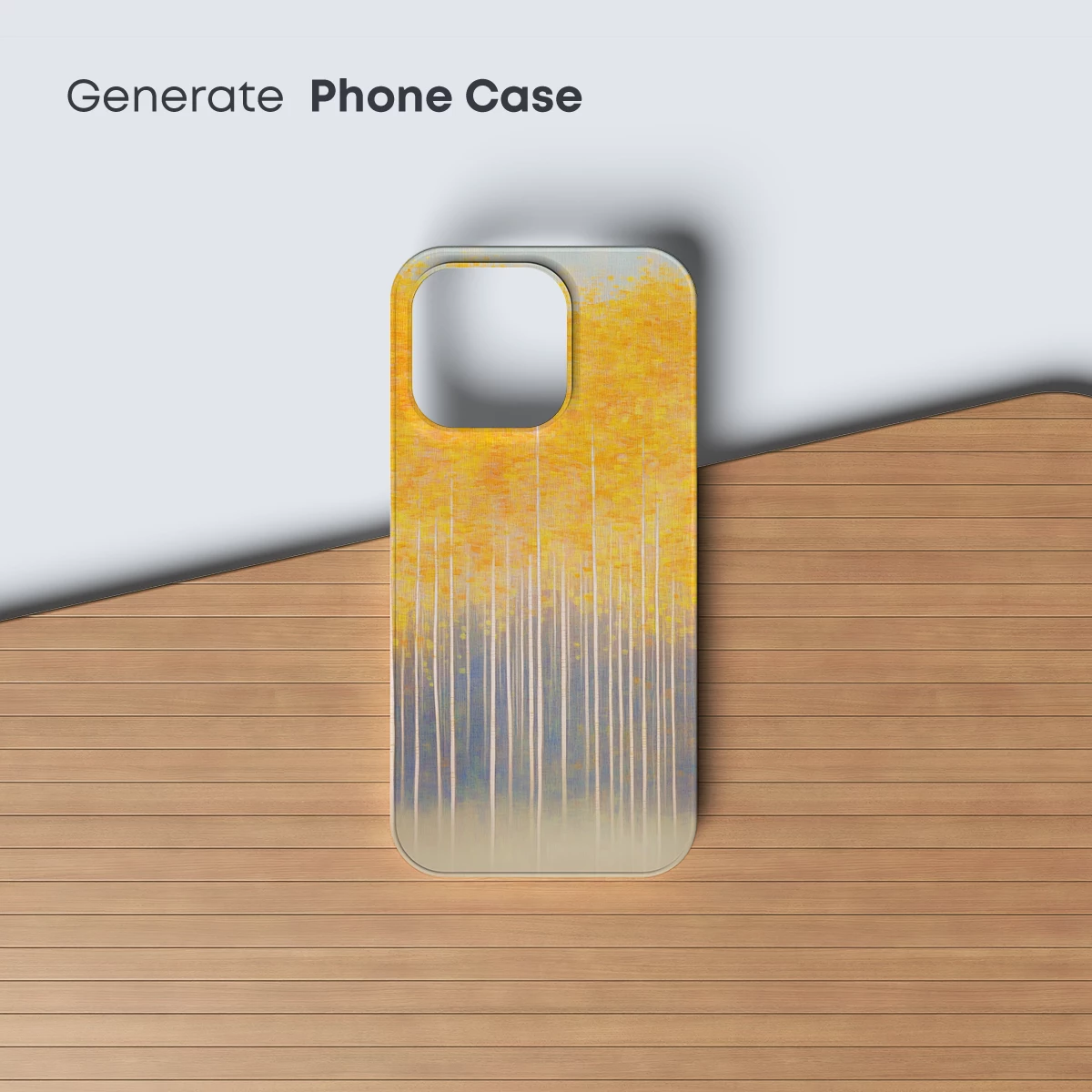 Golden Birch Forest: Ethereal Autumn Hues - Image 3