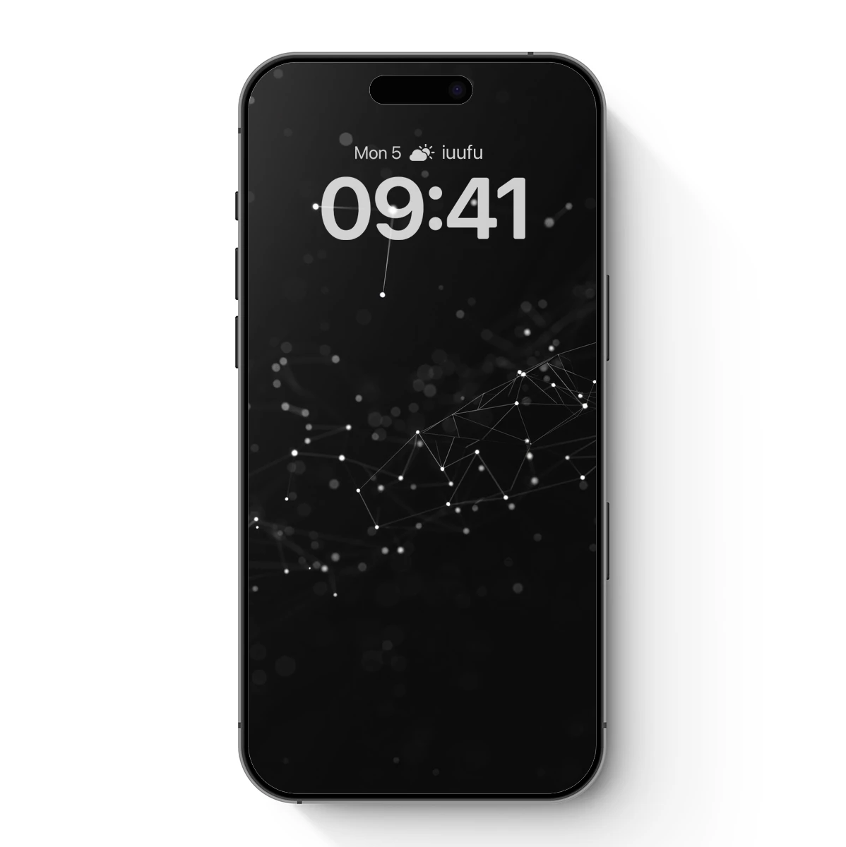 Constellation Web: Digital Elegance in Black and White