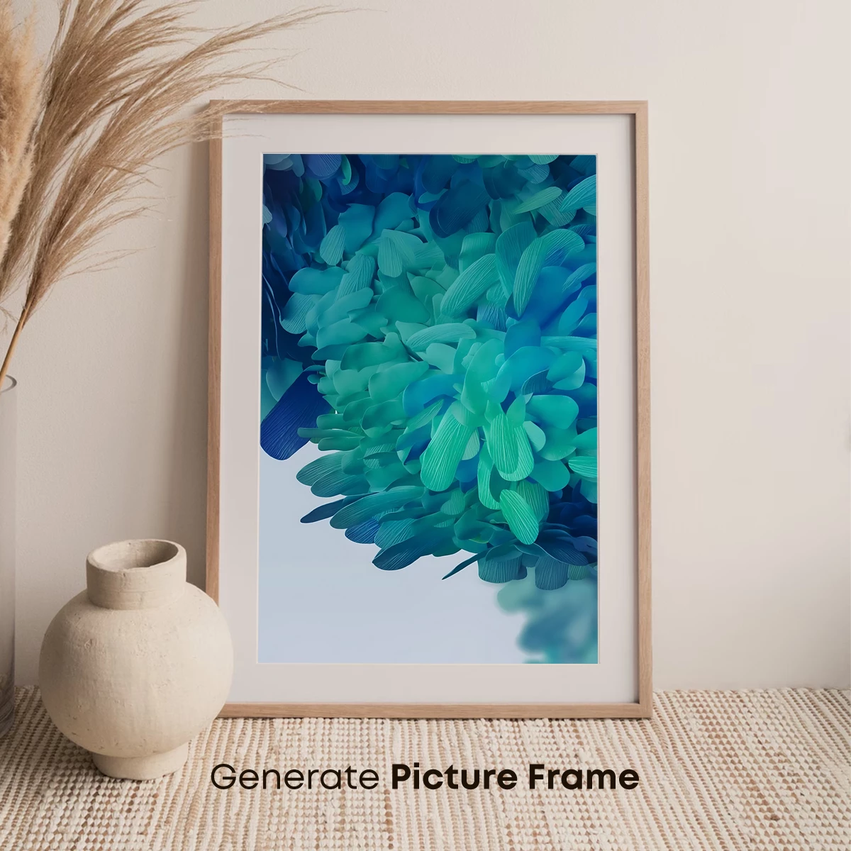 Aquatic Petal Symphony: Abstract Floral Artistry - Image 7