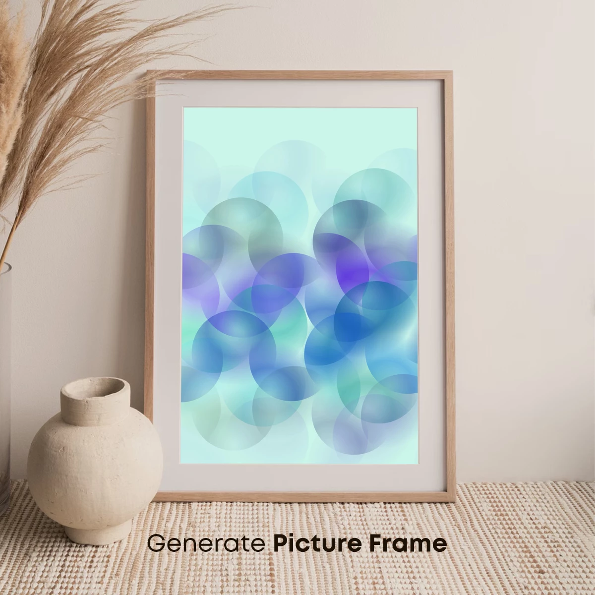 Ethereal Blue Bubbles: A Digital Abstract Symphony - Image 7