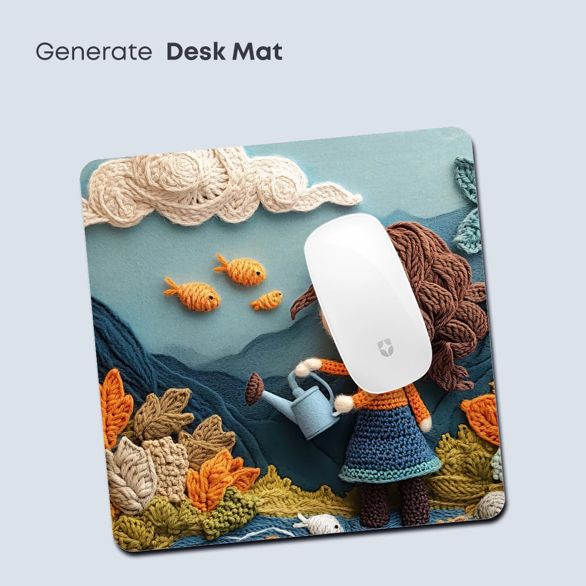 Crocheted Whimsy: Girl by the Pond - Image 4