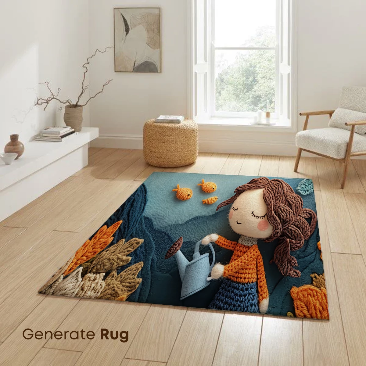 Crocheted Whimsy: Girl by the Pond - Image 6