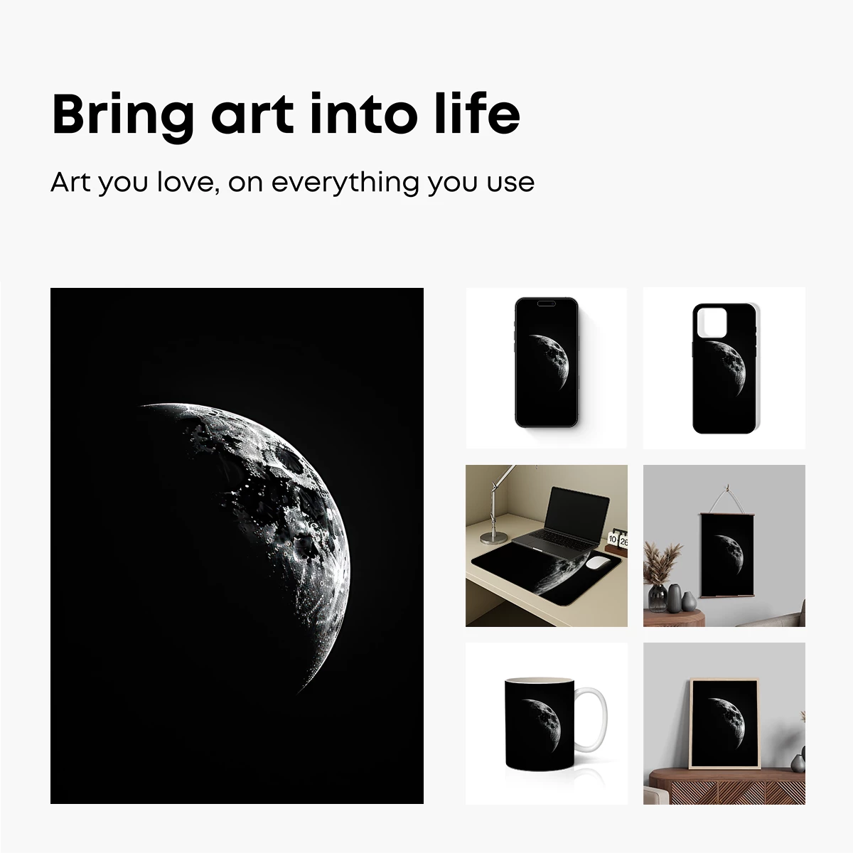 Eclipse of Solitude: Moon's Mysterious Crescent - Image 2