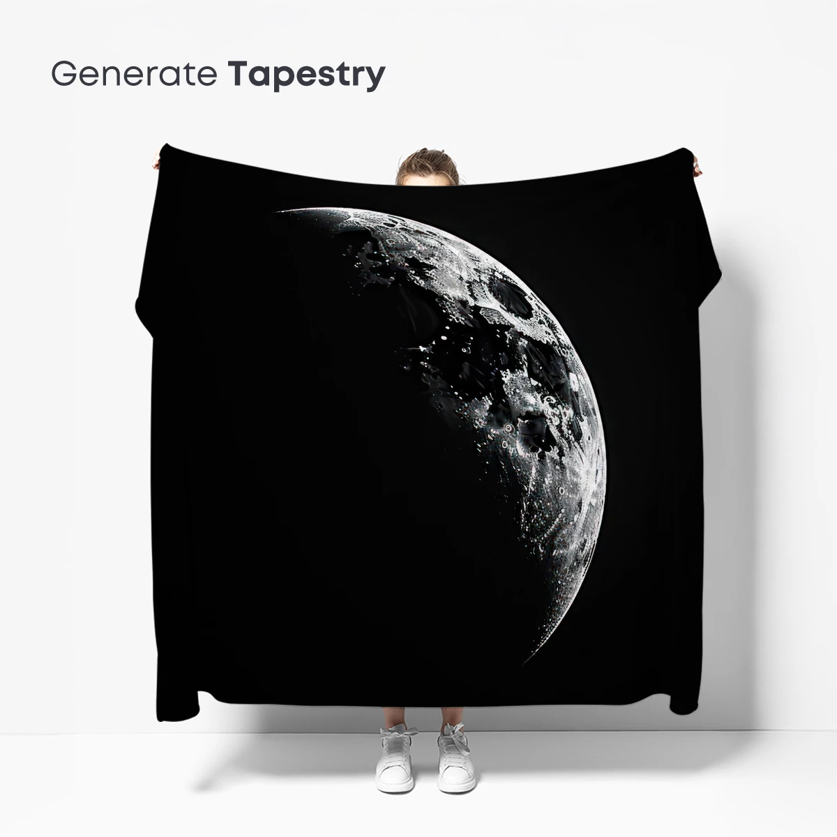 Eclipse of Solitude: Moon's Mysterious Crescent - Image 5