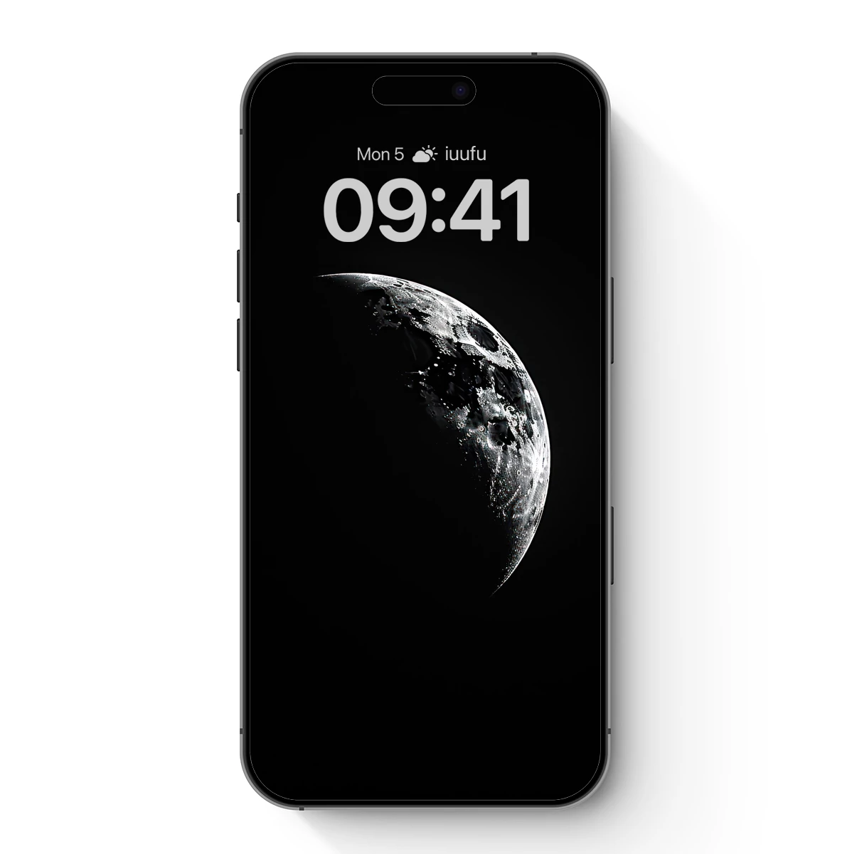 Eclipse of Solitude: Moon's Mysterious Crescent