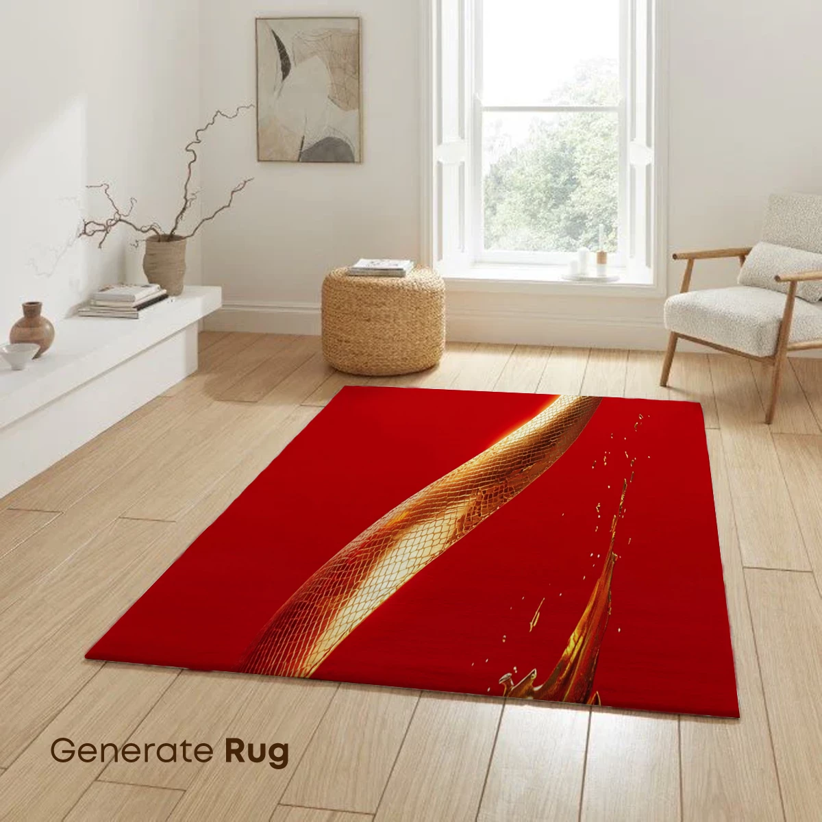 Golden Serpent in Scarlet: Mythic Elegance Uncoiled - Image 6