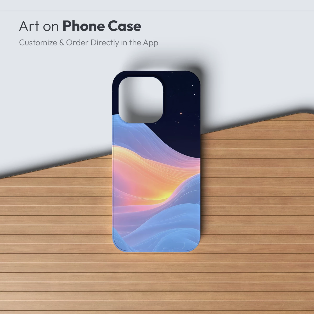 Celestial Waves: Dreamy Nightscapes in Flowing Form - Image 3