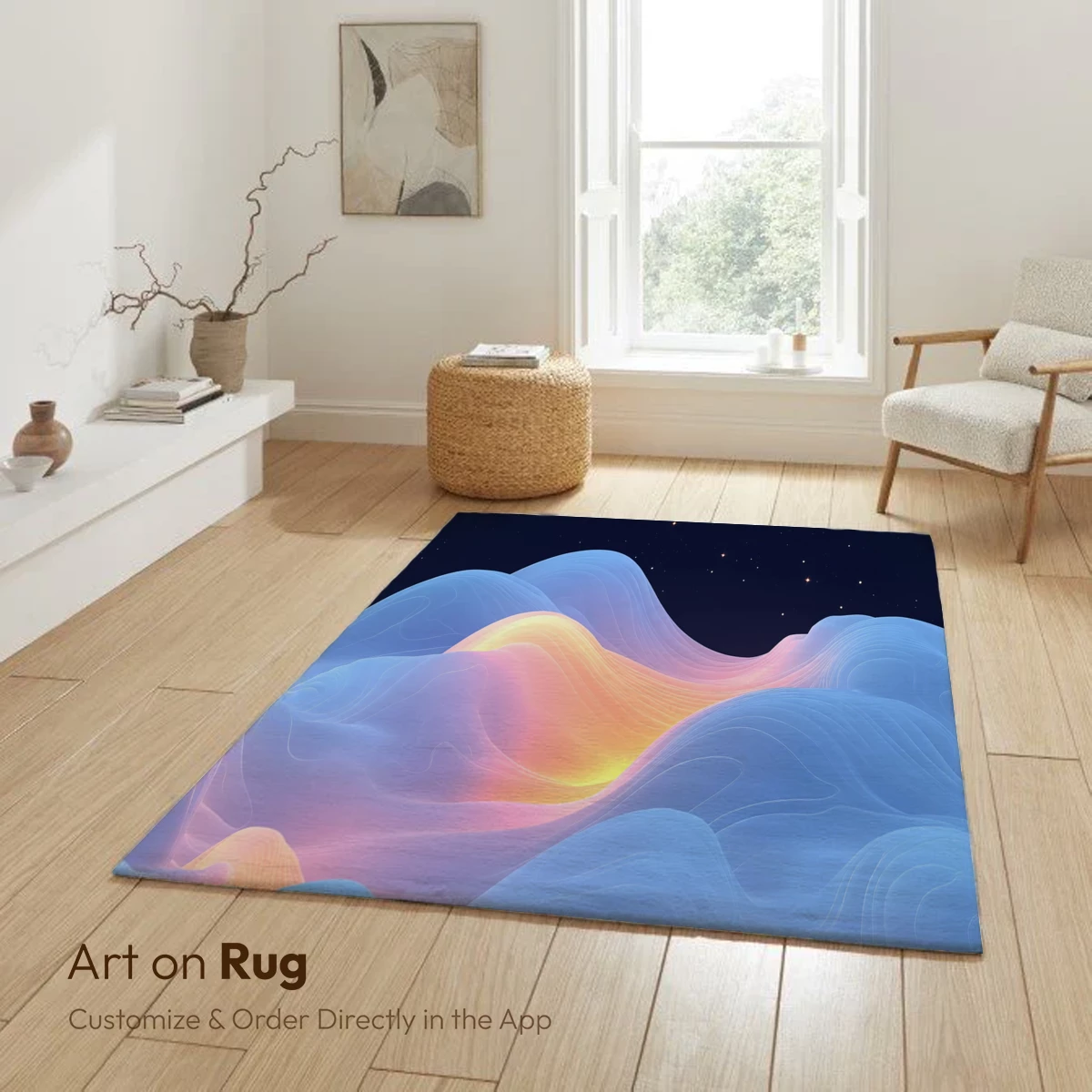 Celestial Waves: Dreamy Nightscapes in Flowing Form - Image 6