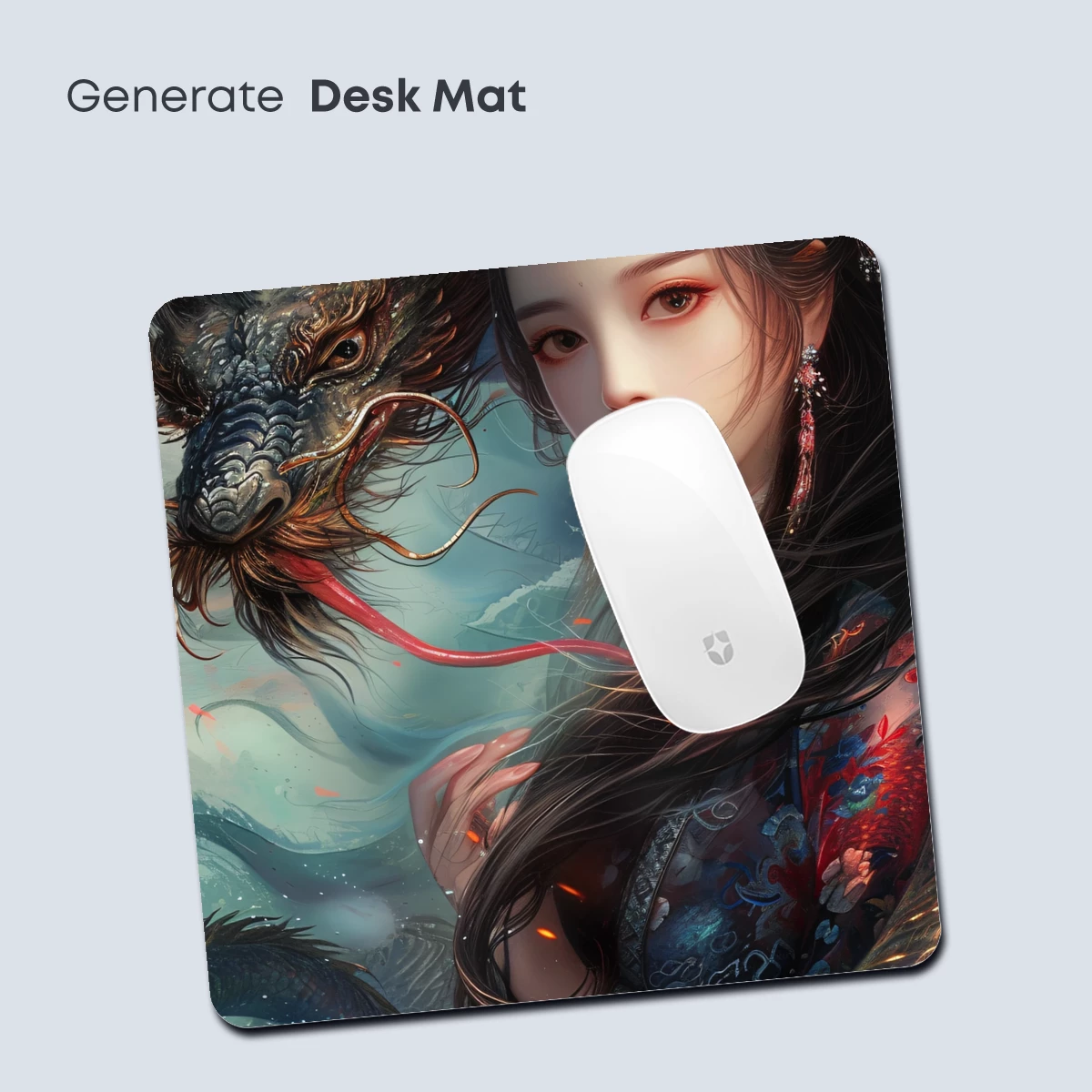 Eternal Dragon Embrace: Mythic Fusion Art - Image 4