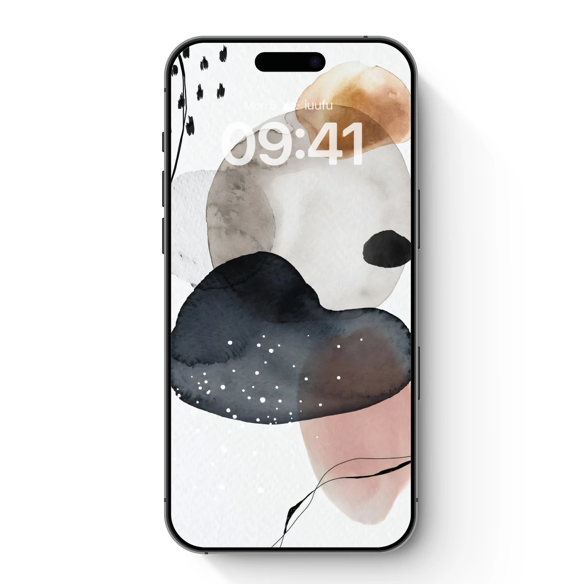 Abstract Watercolor Harmony: Ink Blooms and Pastel Dreams