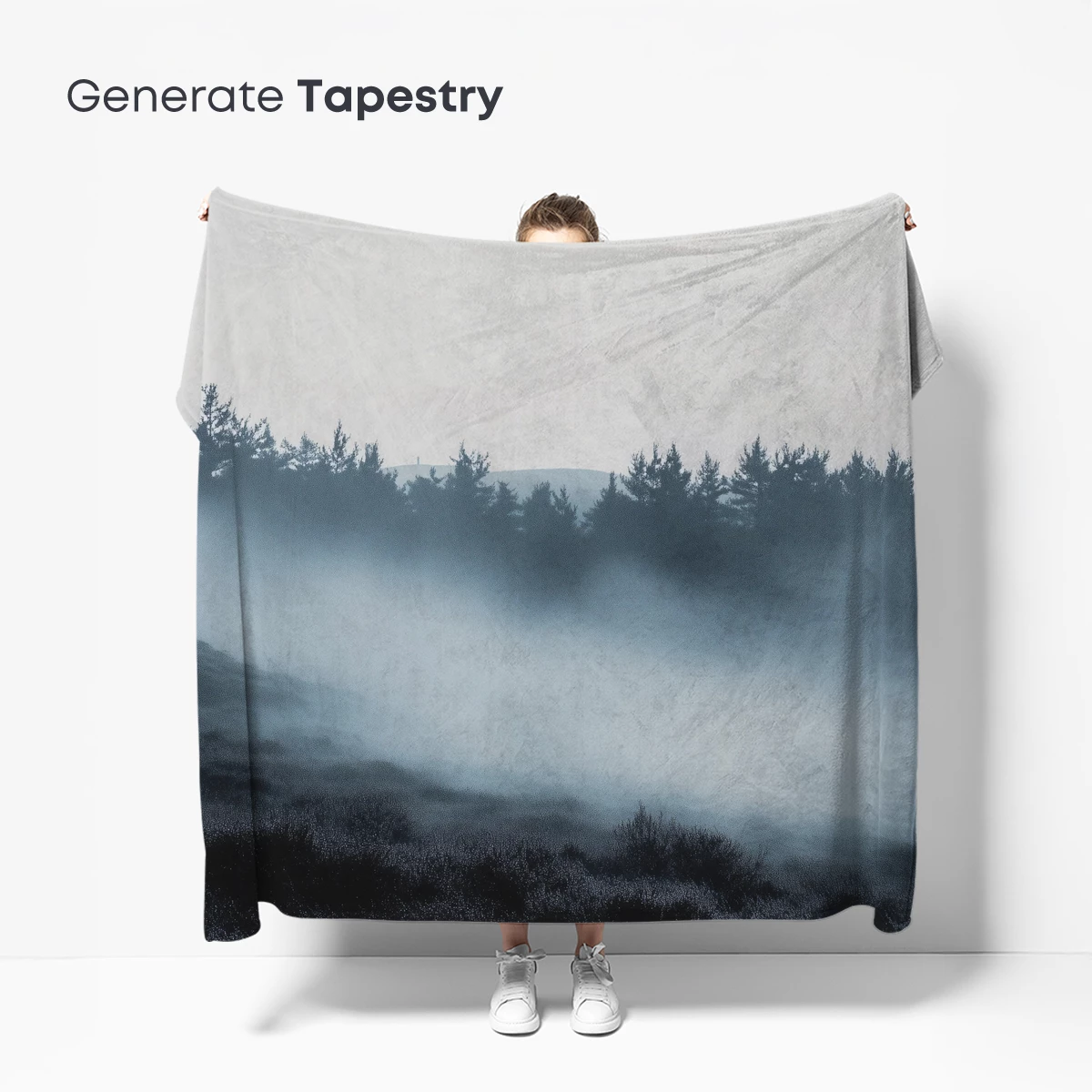 Misty Forest Veil: Ethereal Landscape - Image 5