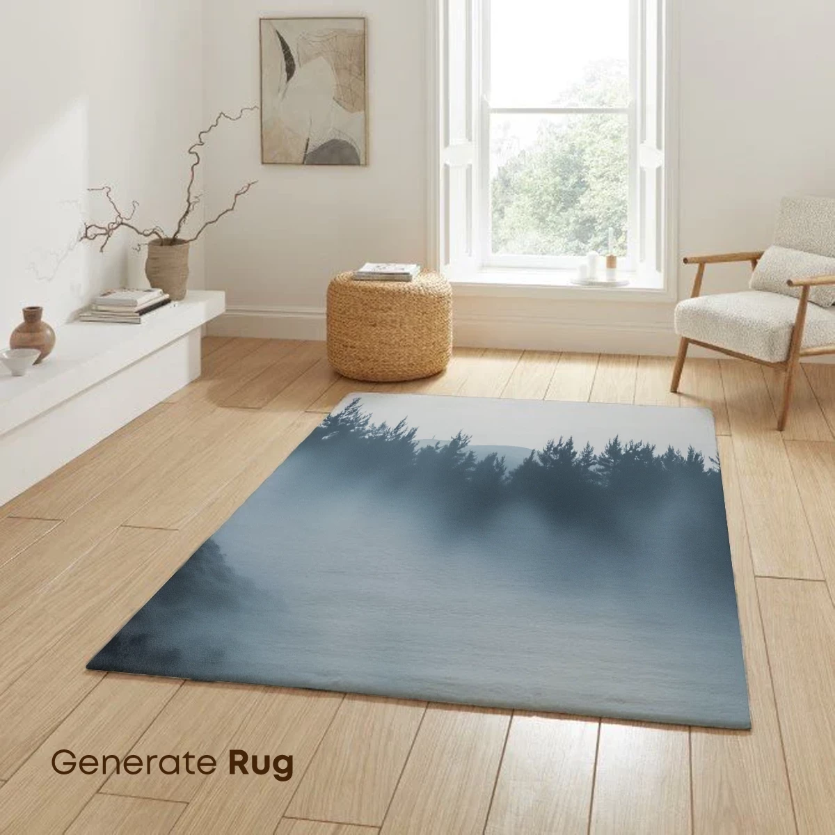 Misty Forest Veil: Ethereal Landscape - Image 6