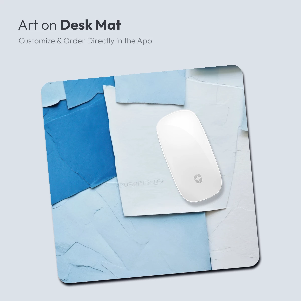 Blue Torn Paper Collage: Textural Harmony - Image 4