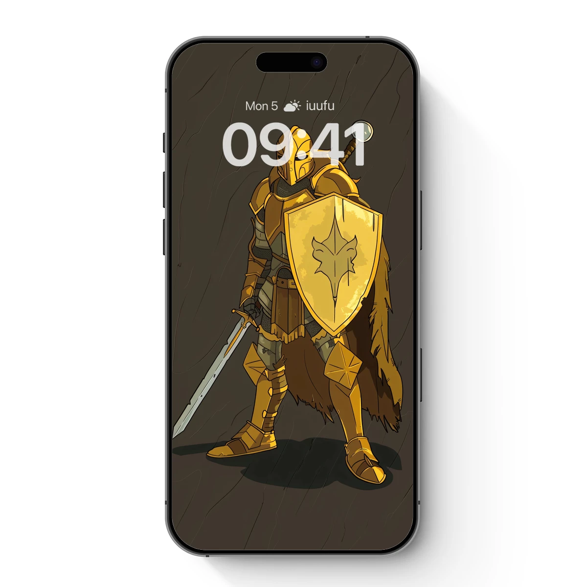 Golden Knight in Radiant Armor