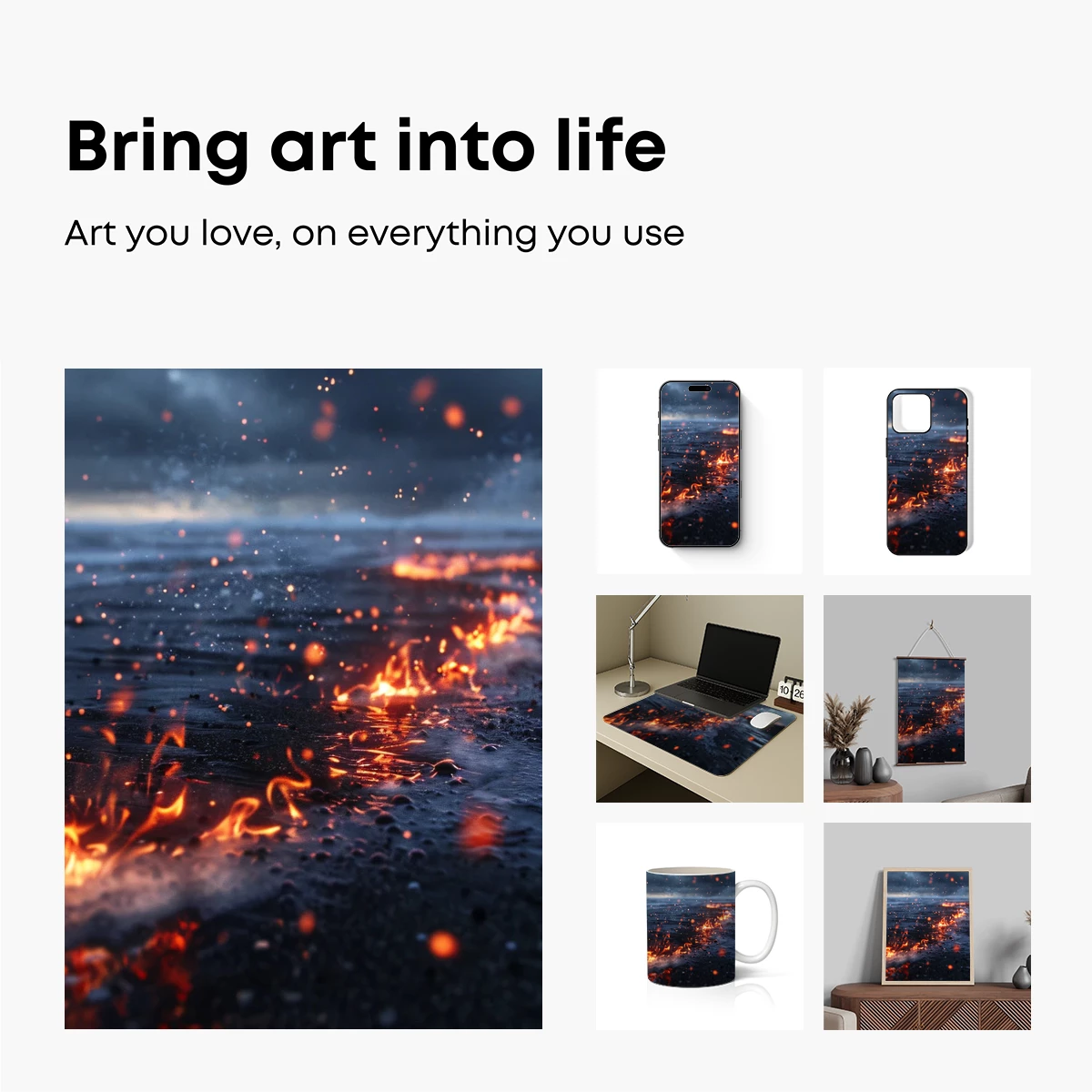 Lava Meets Sea: Fiery Embrace of Nature - Image 2