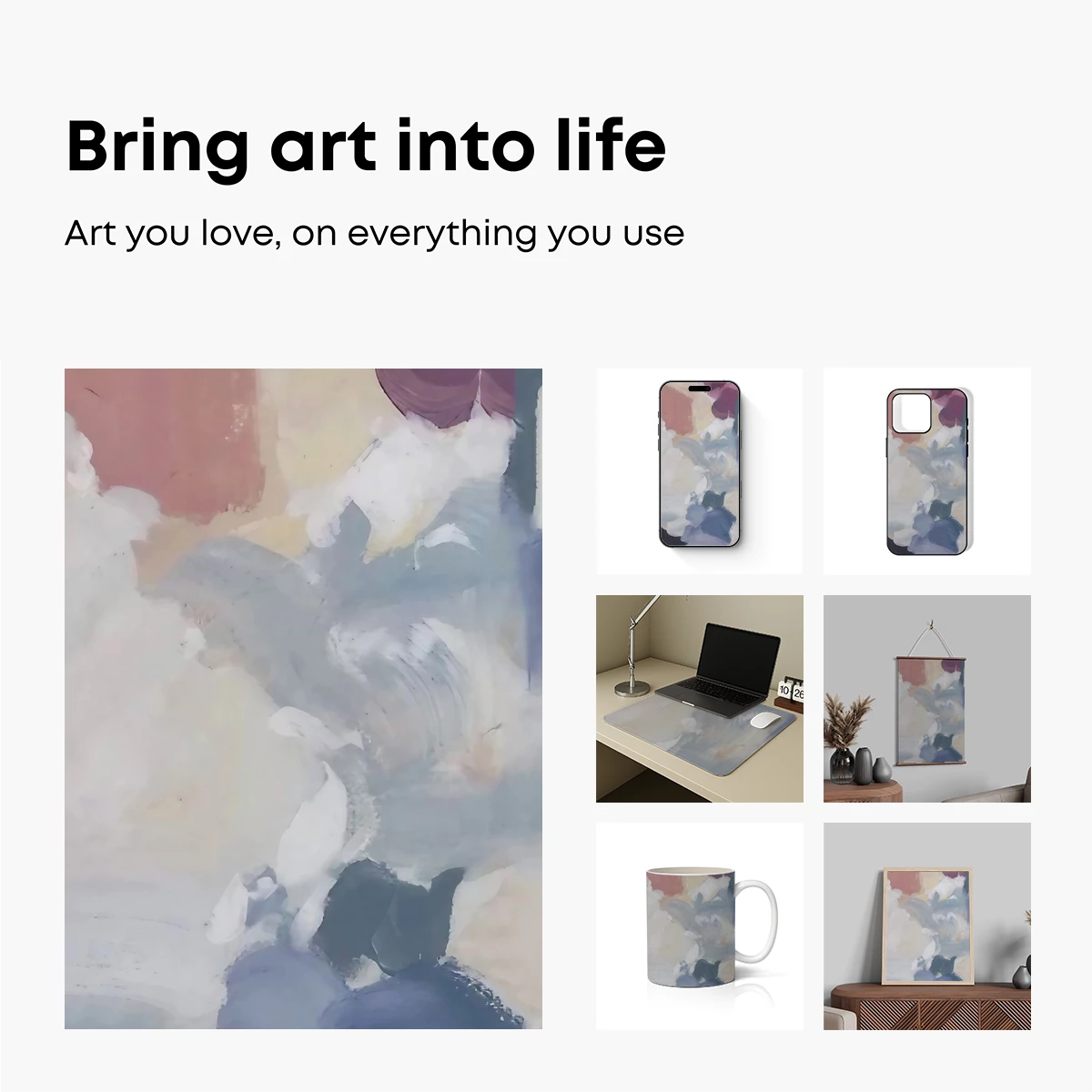 Abstract Whispers in Pastel Hues - Image 2