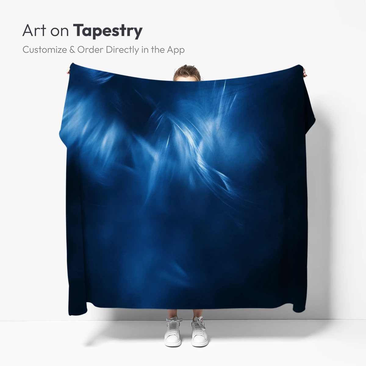 Blue Whispers: Ethereal Abstract Flow - Image 5