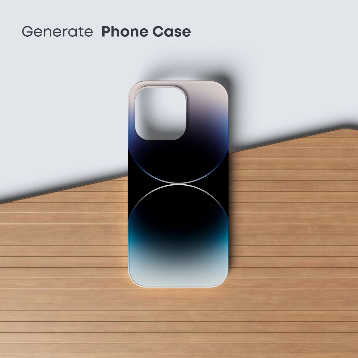 Eclipse of Serenity: Dual Circles in Gradient Harmony - Image 3