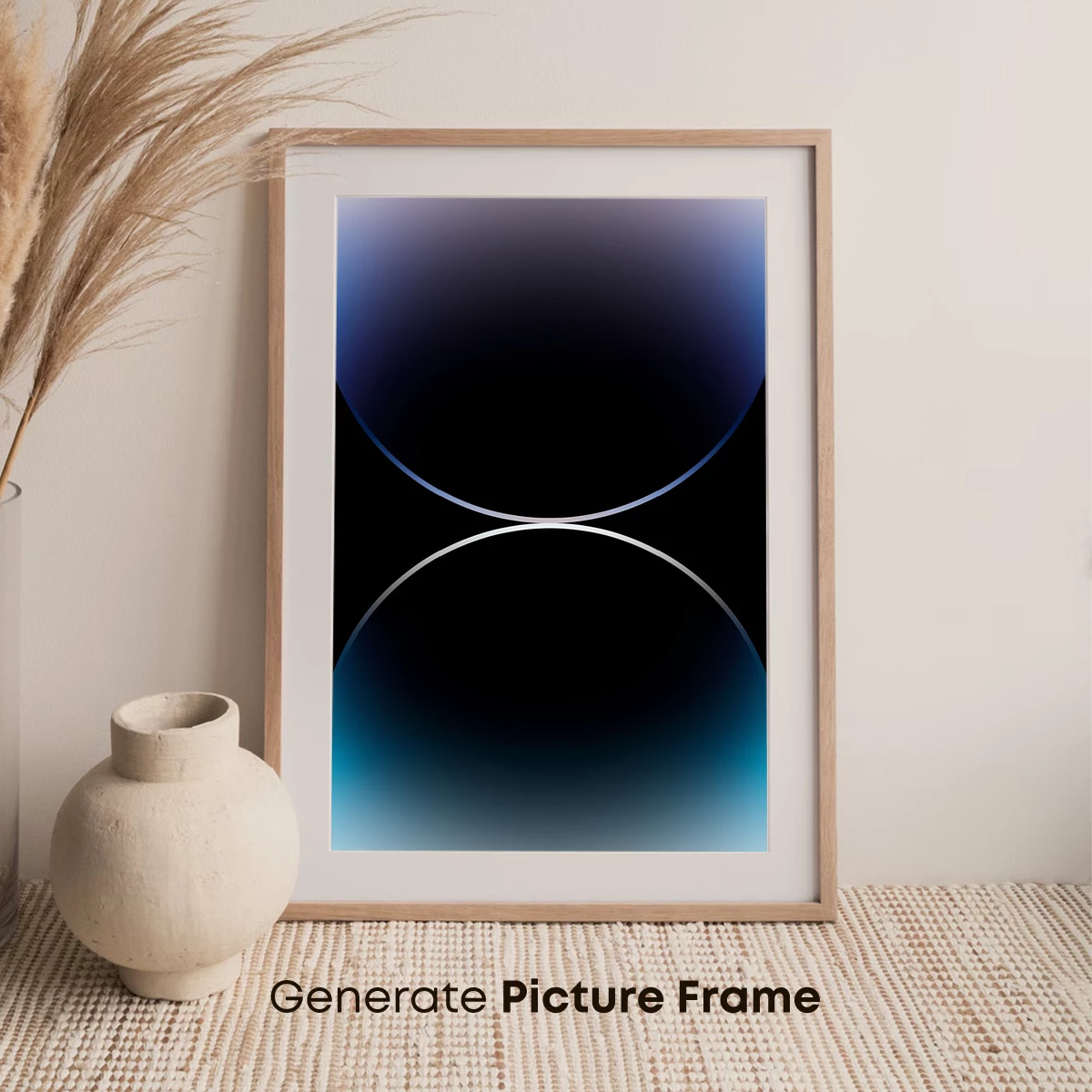 Eclipse of Serenity: Dual Circles in Gradient Harmony - Image 7