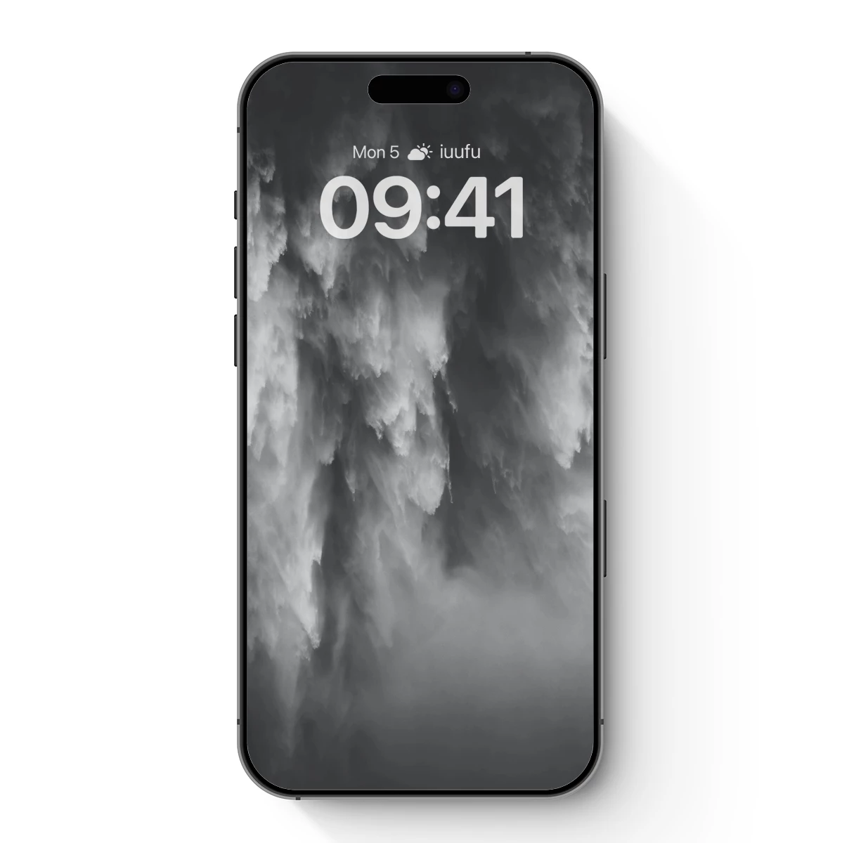 Ethereal Cloud Cascade: Monochrome Mist