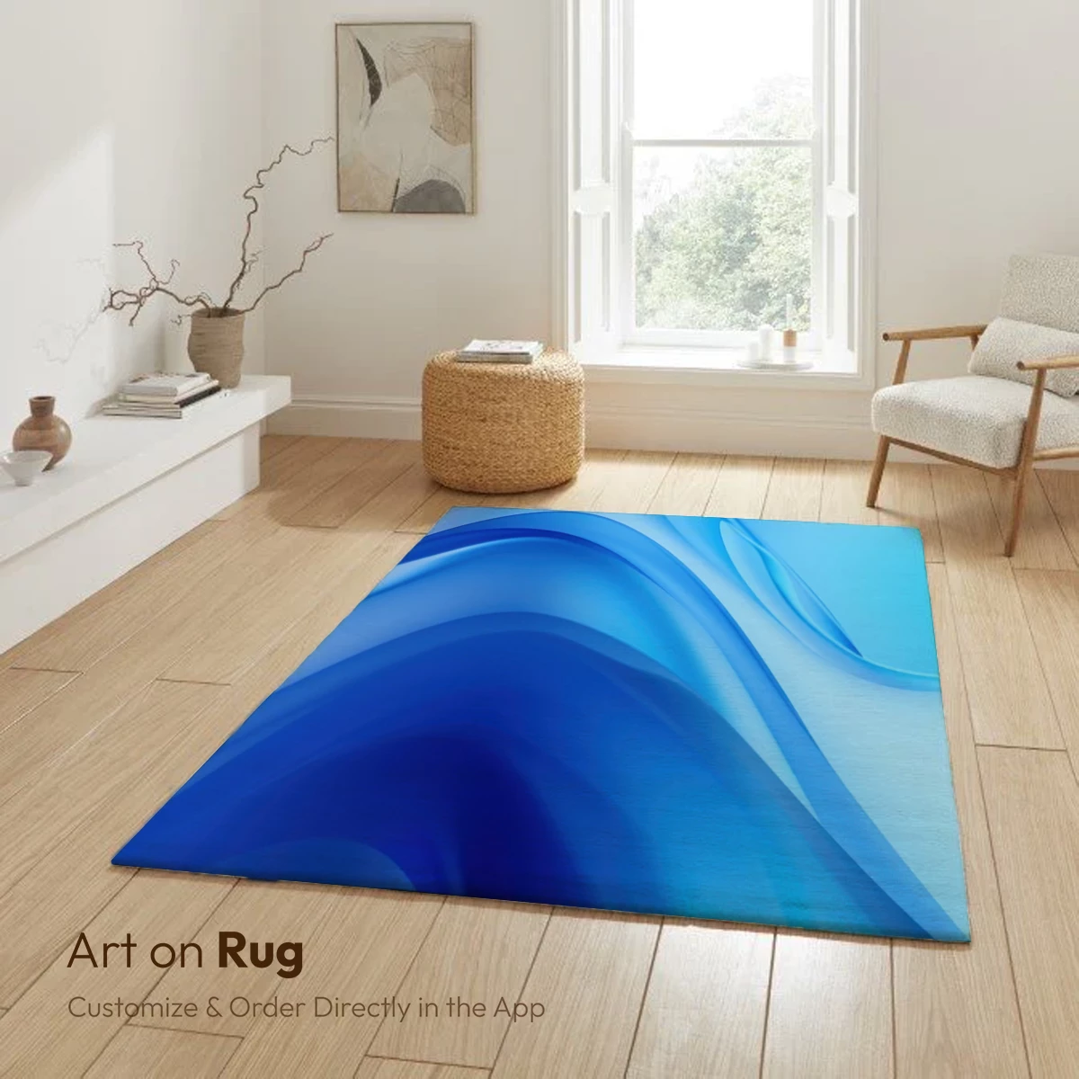 Fluid Blue Elegance: Abstract Waves in Motion - Image 6