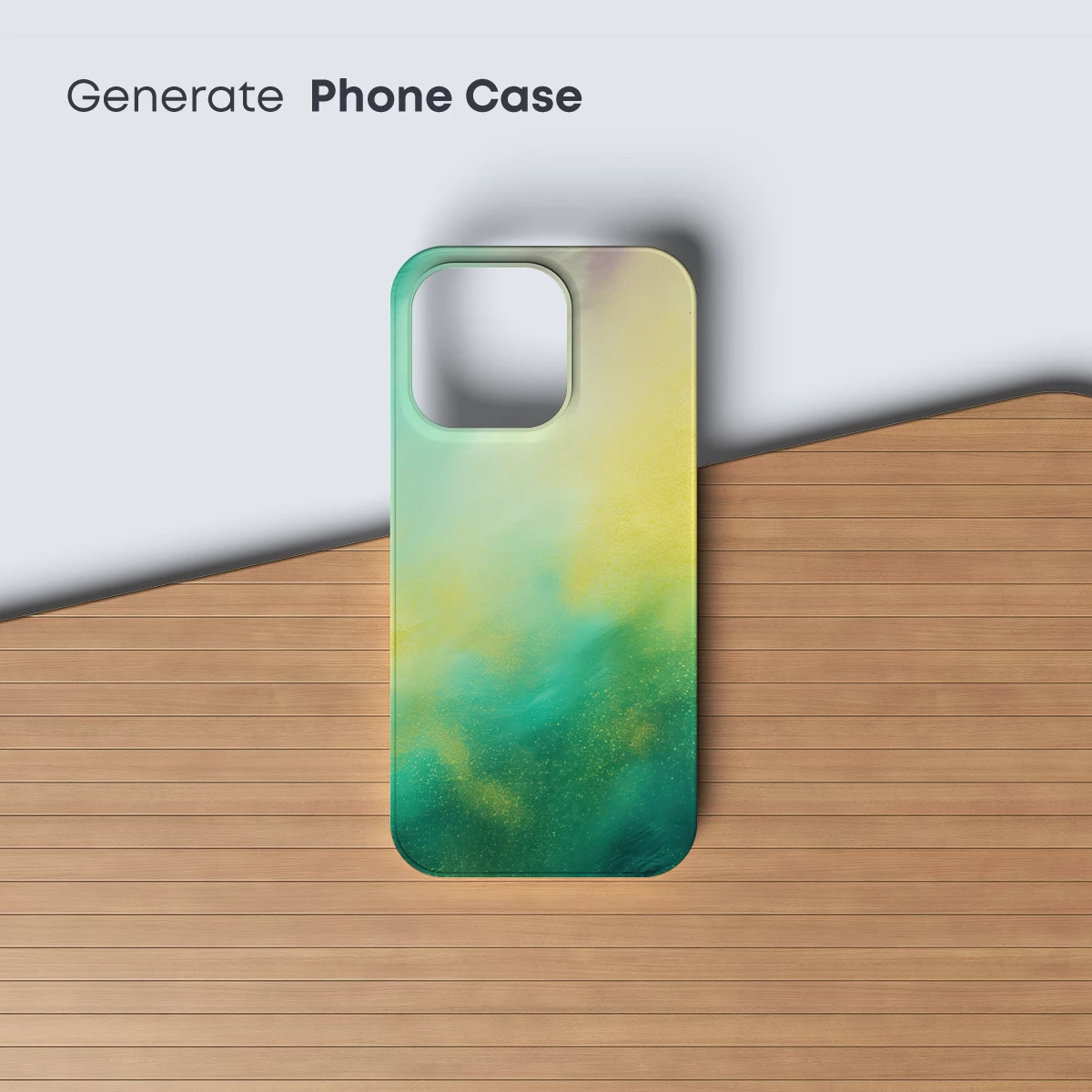 Aqua and Gold Mist: Ethereal Abstract Fusion - Image 3