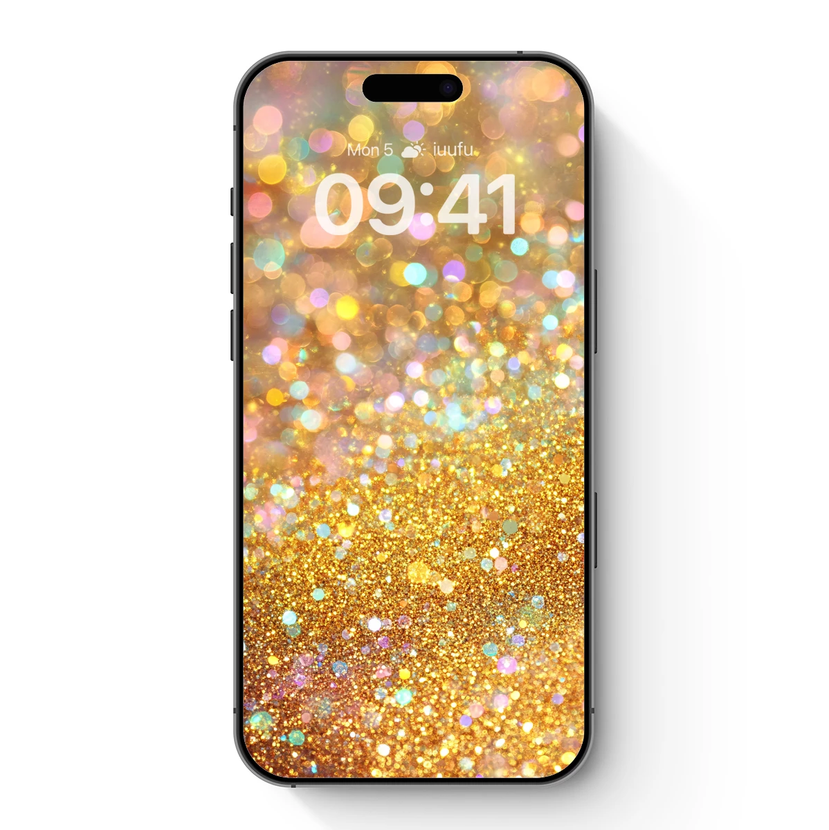 Golden Glitter Bokeh Symphony