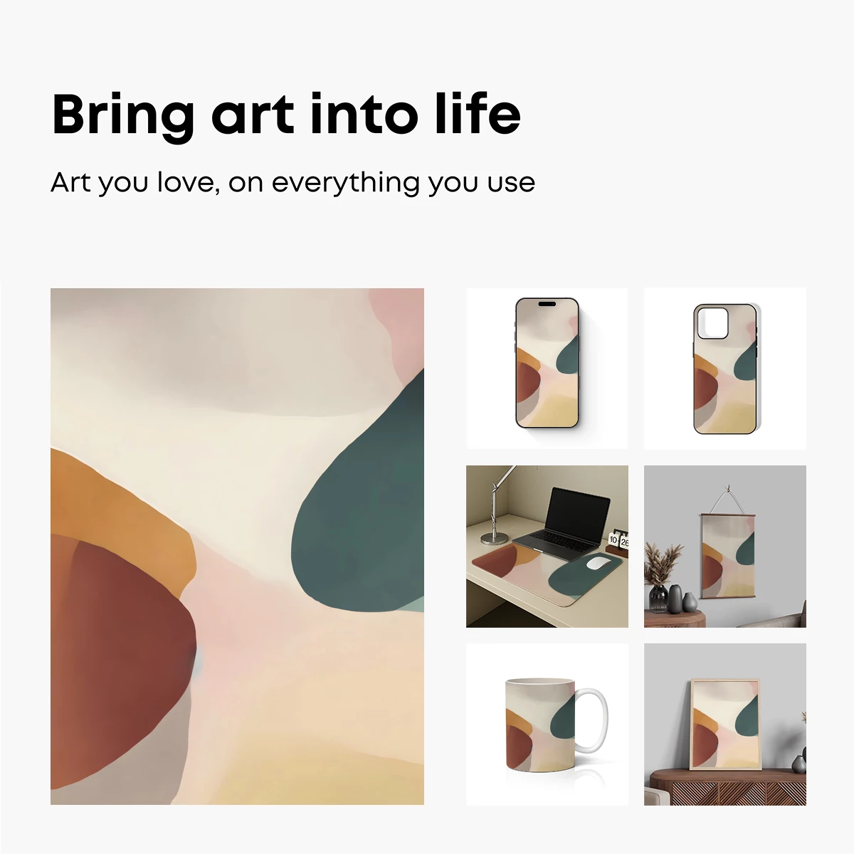 Abstract Color Fusion: Modern Art Harmony - Image 2