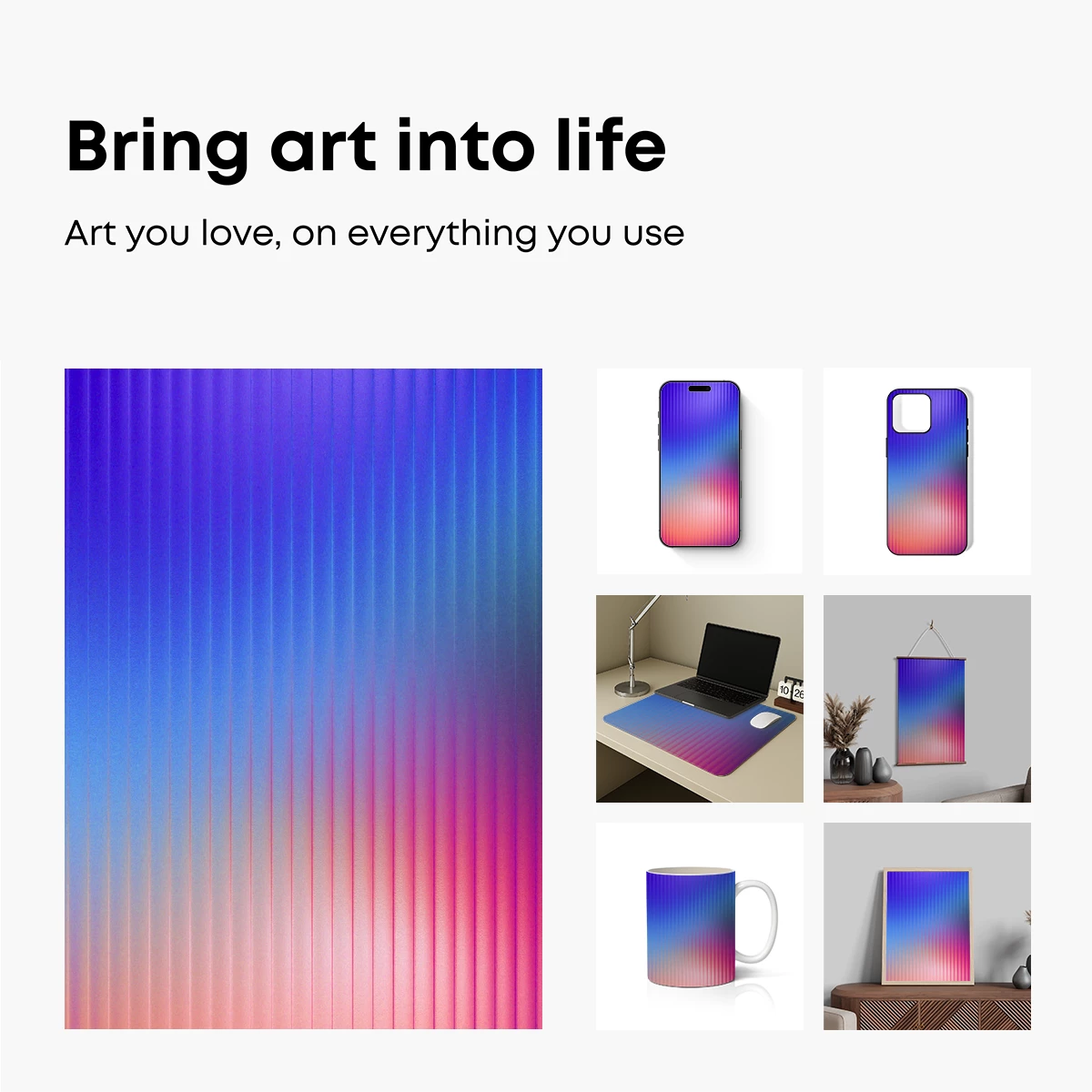 Gradient Symphony: Vertical Lines in Harmony - Image 2
