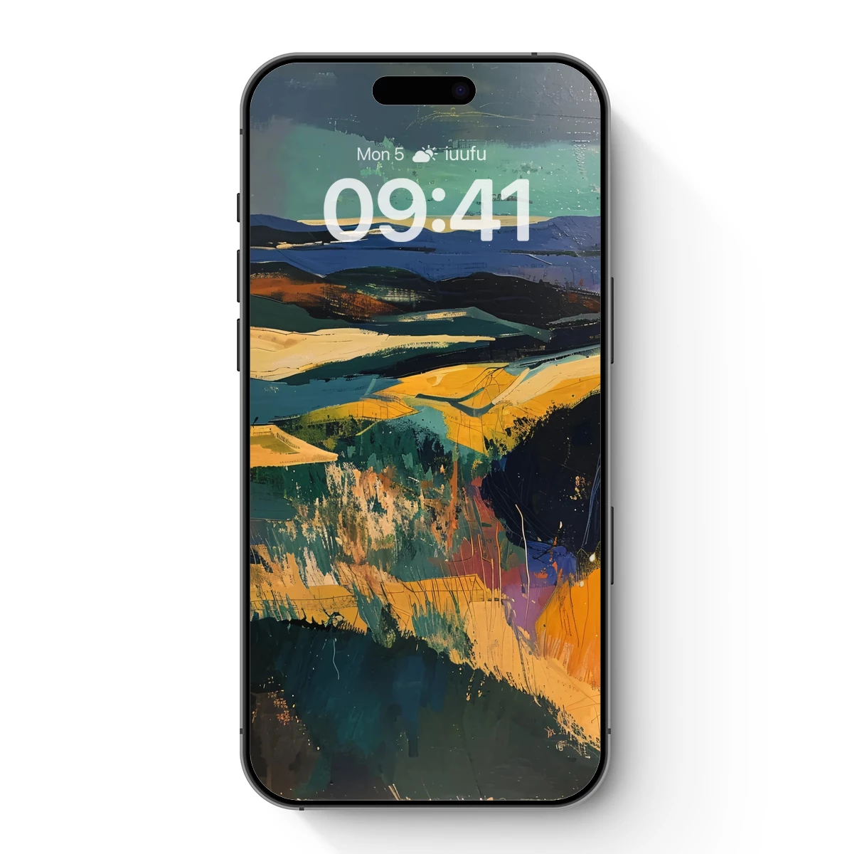 Abstract Landscape Odyssey: Colorful Terrain Fusion