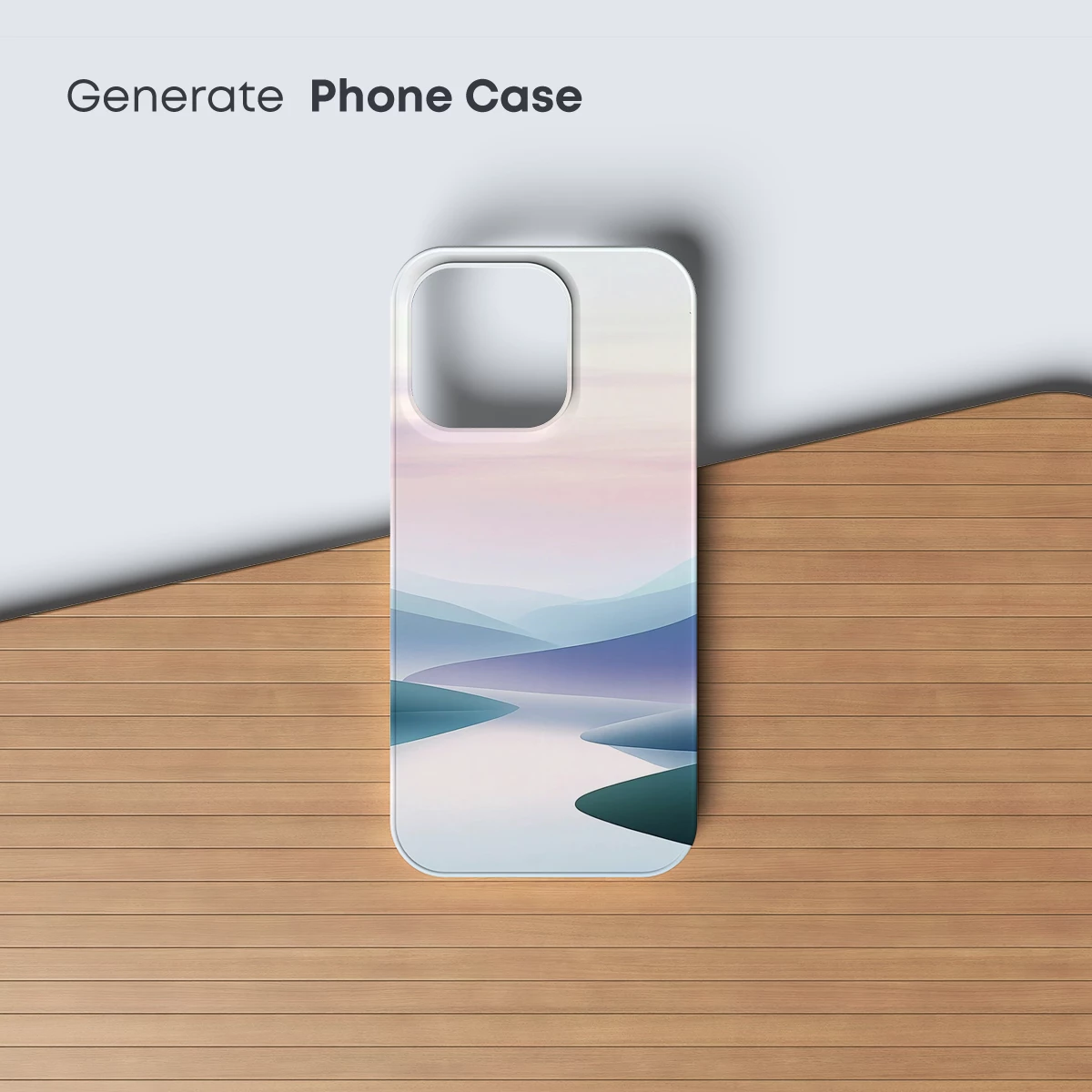 Ethereal Mountain Mirage: A Symphony of Soft Hues - Image 3