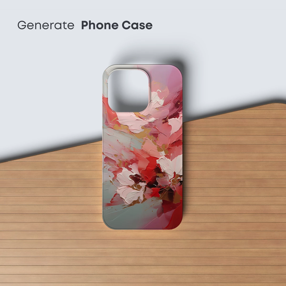 Abstract Floral Symphony in Pink and Gold - Image 3