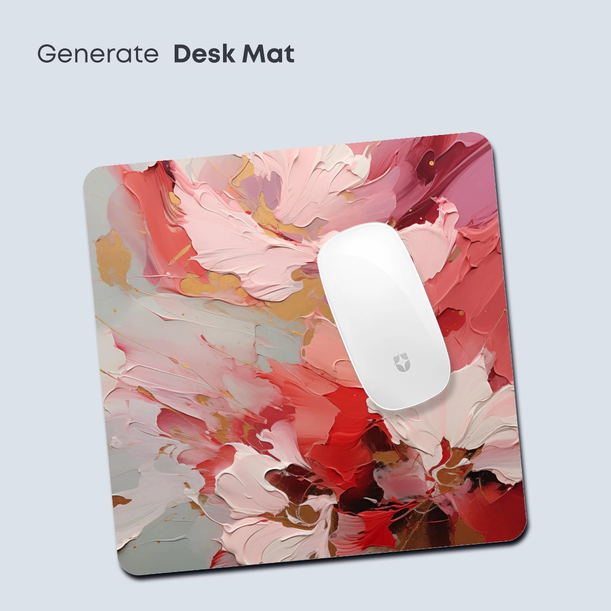 Abstract Floral Symphony in Pink and Gold - Image 4