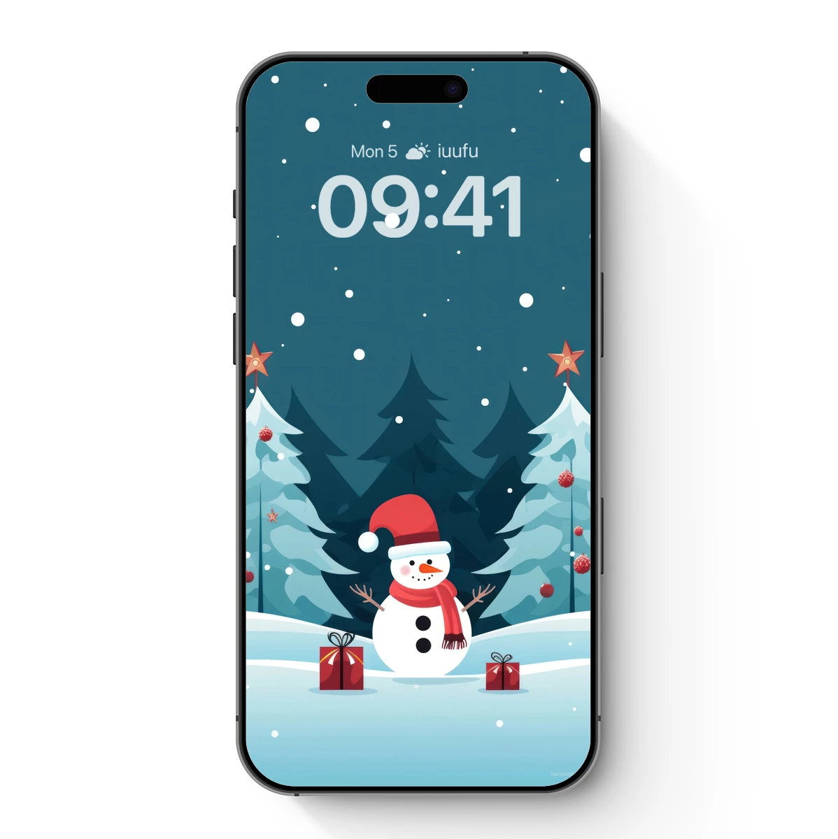 Festive Snowman in Winter Wonderland