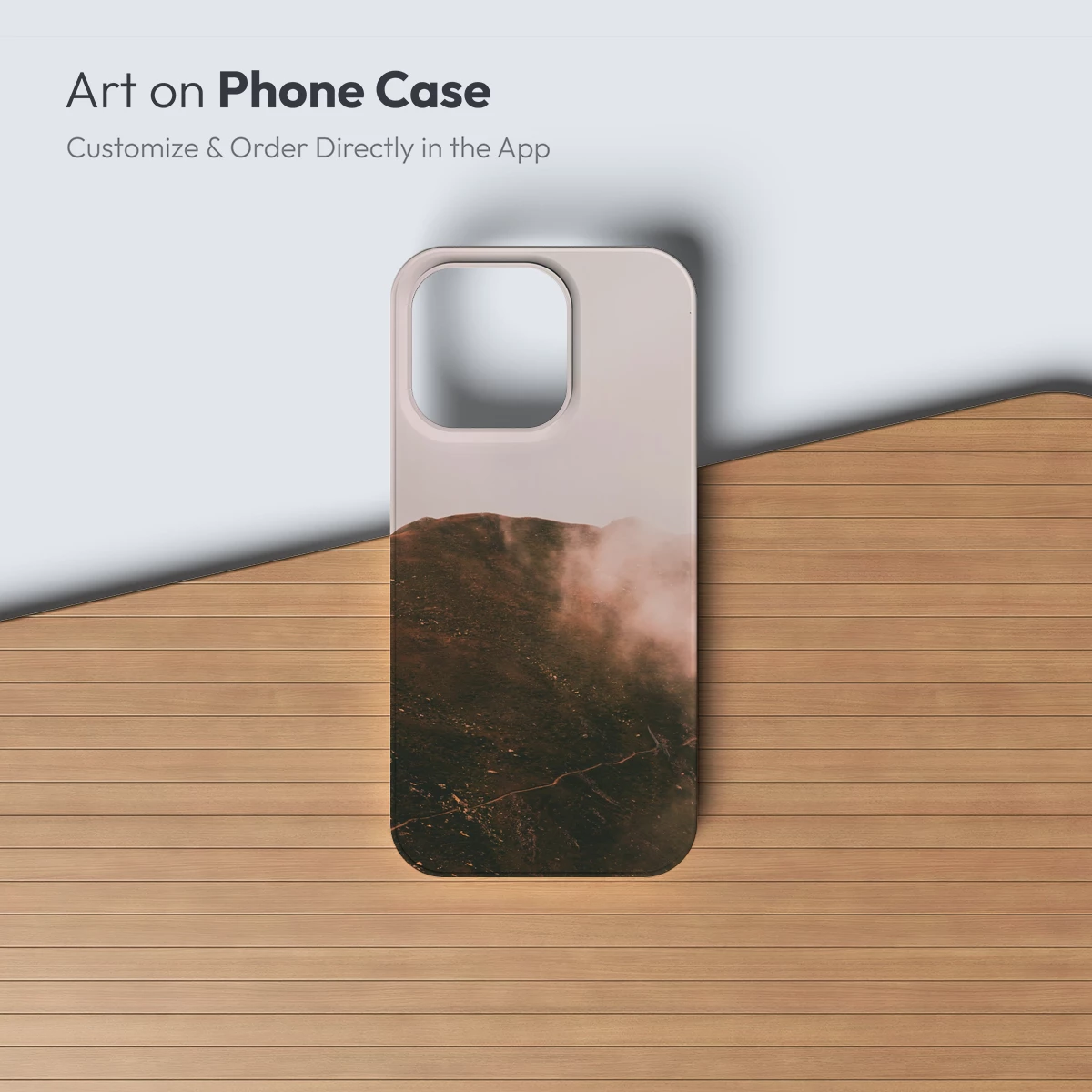 Misty Mountain Veil: Ephemeral Clouds and Earthy Peaks - Image 2