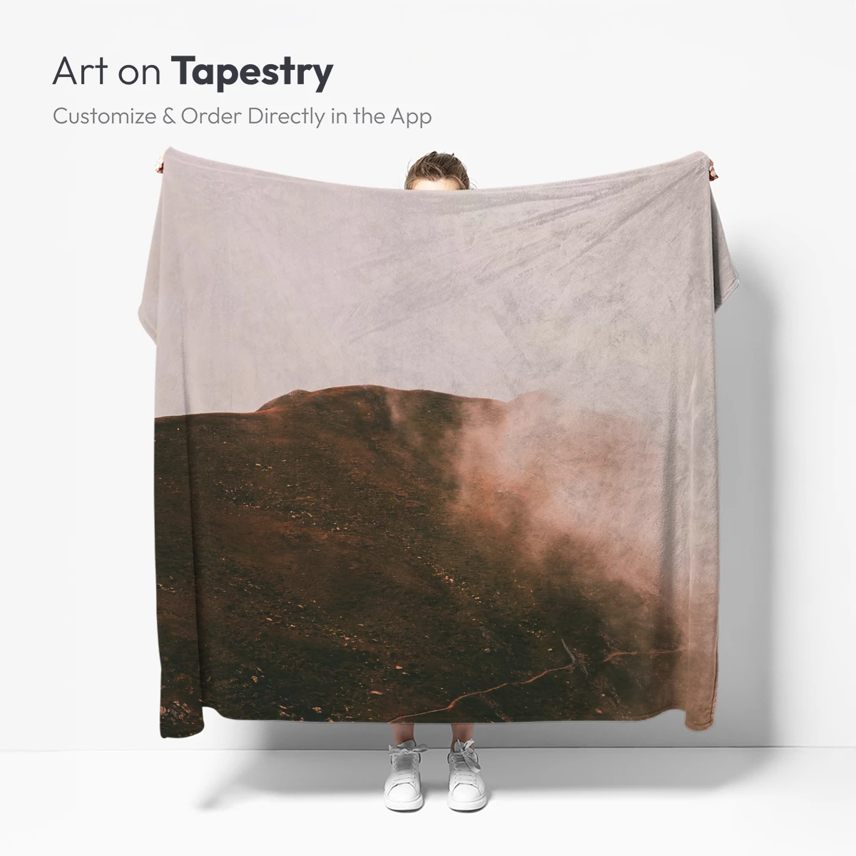 Misty Mountain Veil: Ephemeral Clouds and Earthy Peaks - Image 4