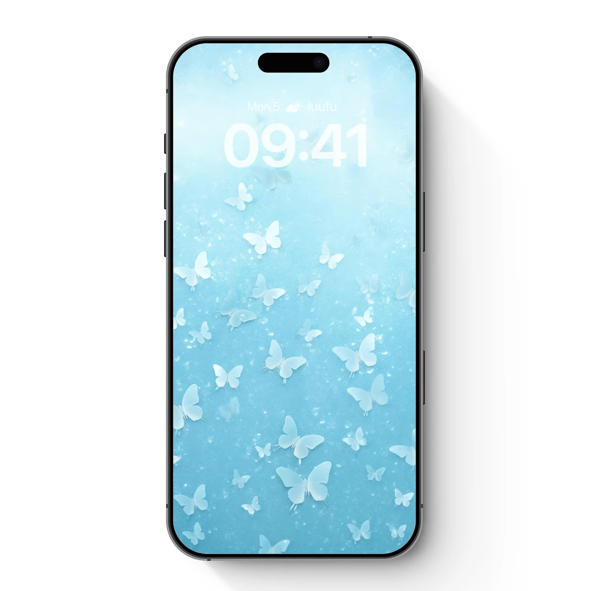 Ethereal Butterflies in Azure Mist